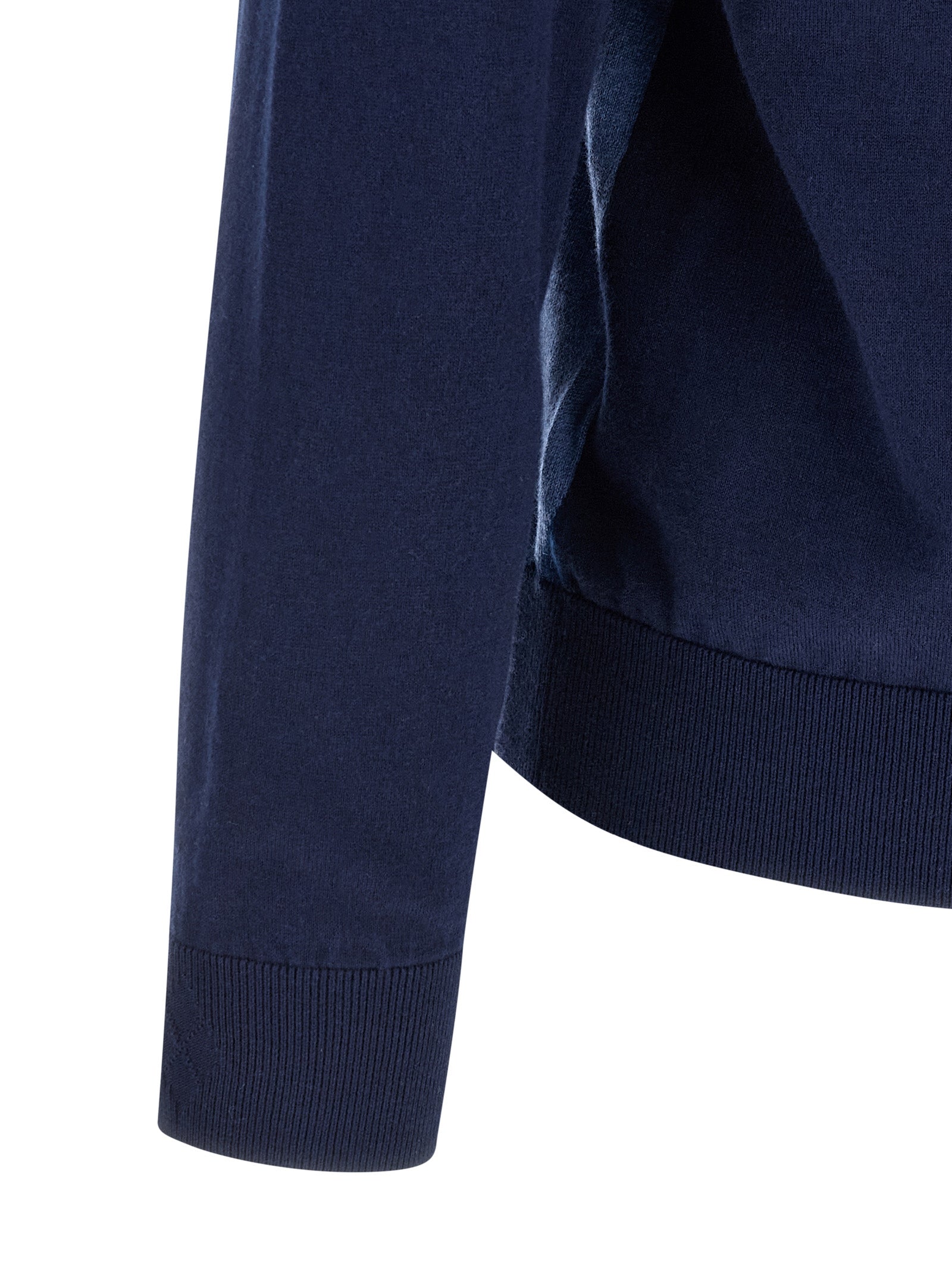 Ballantyne Blue Cotton Cardigan