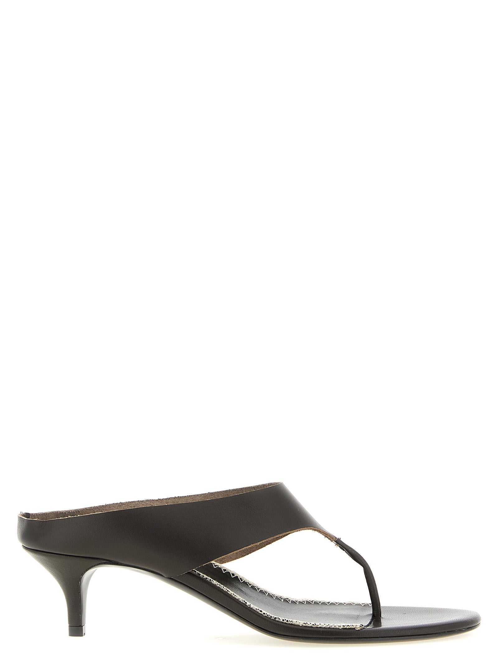 Magda Butrym Brown Leather Stiletto Heel Sandals