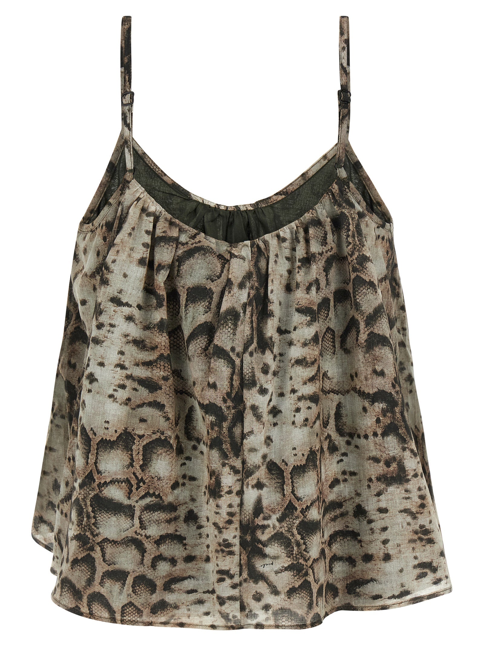 PINKO Gray Cotton Blouse