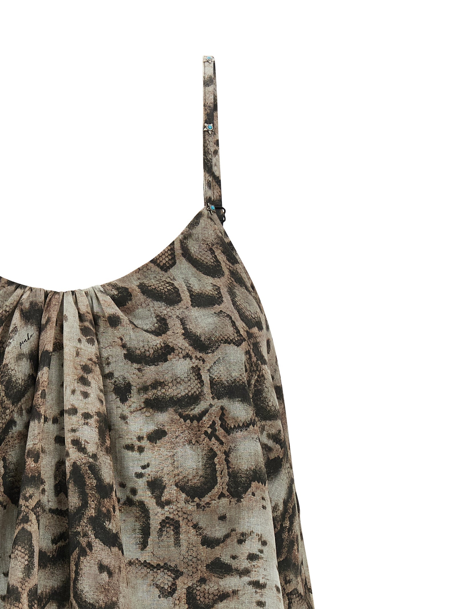 PINKO Gray Cotton Blouse