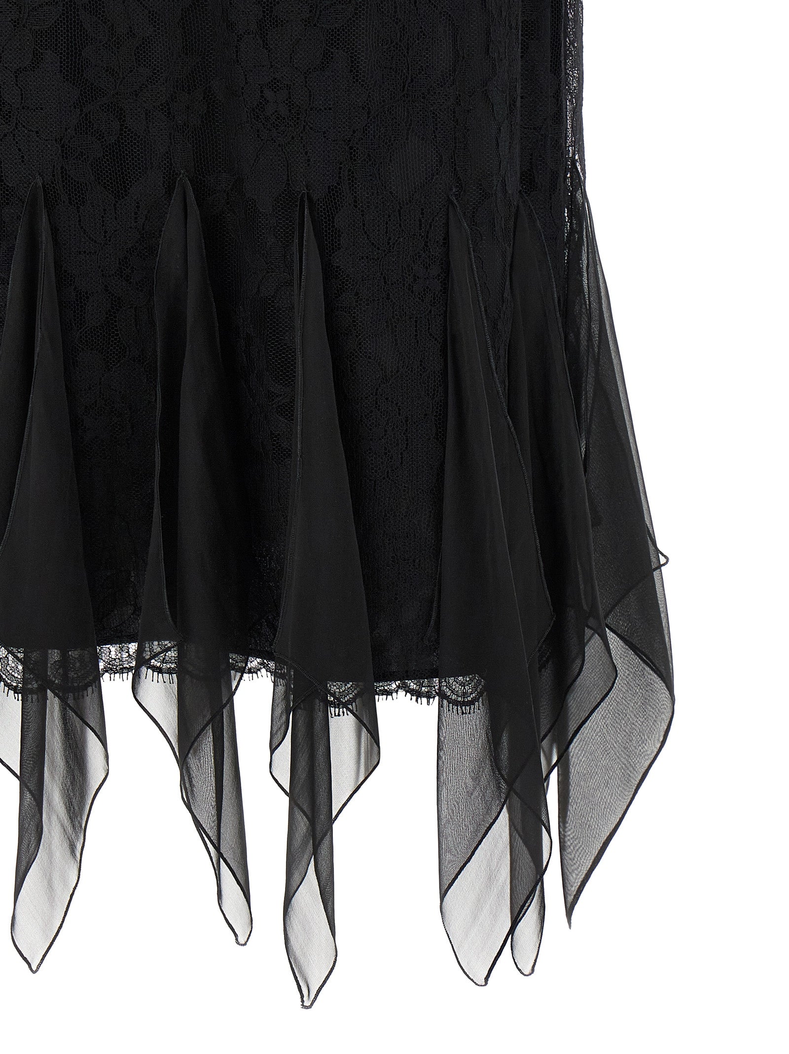 Valentino Garavani Black Cotton Midi Skirt