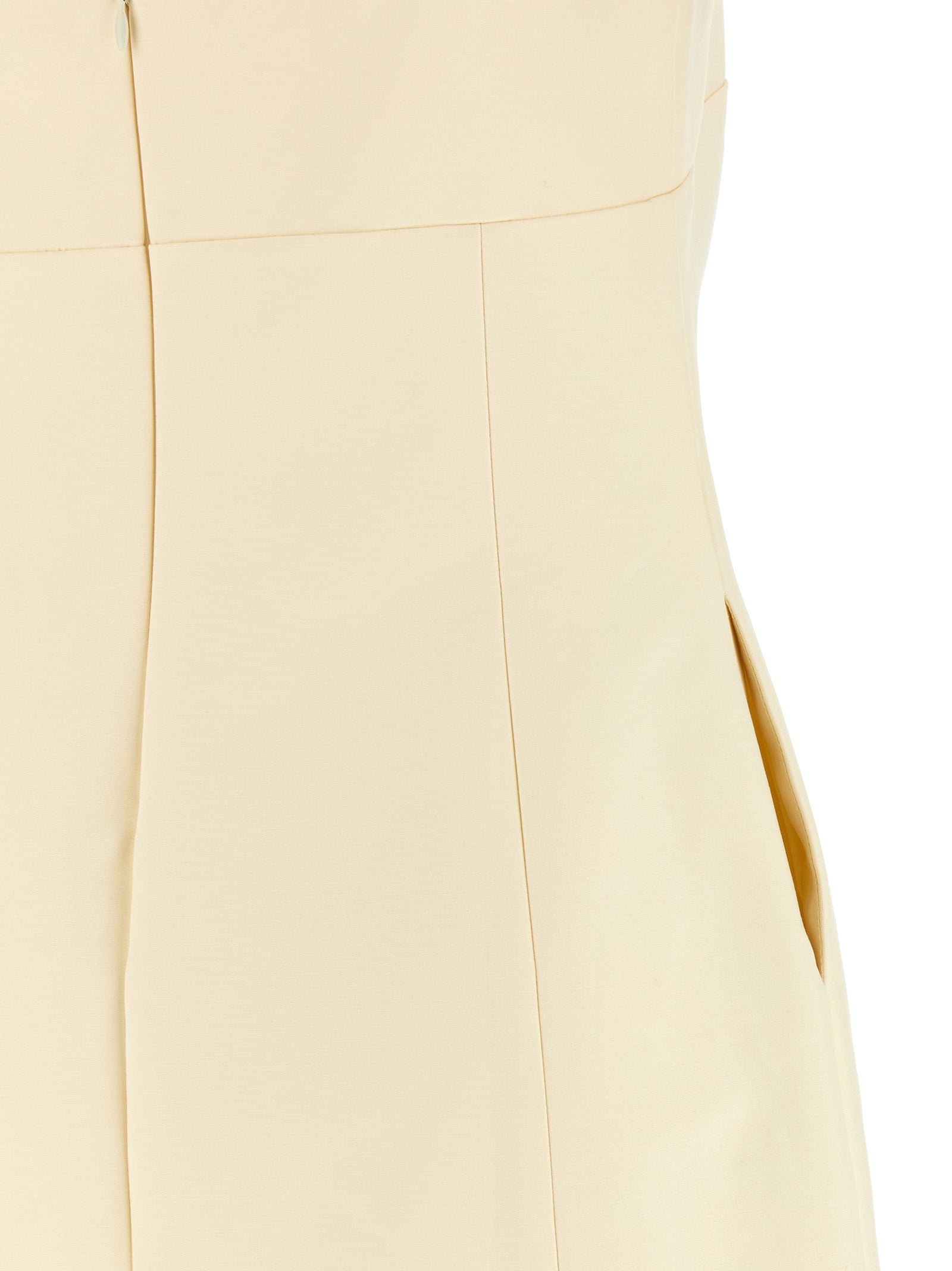 Entire Studios Beige Cotton Short Dress