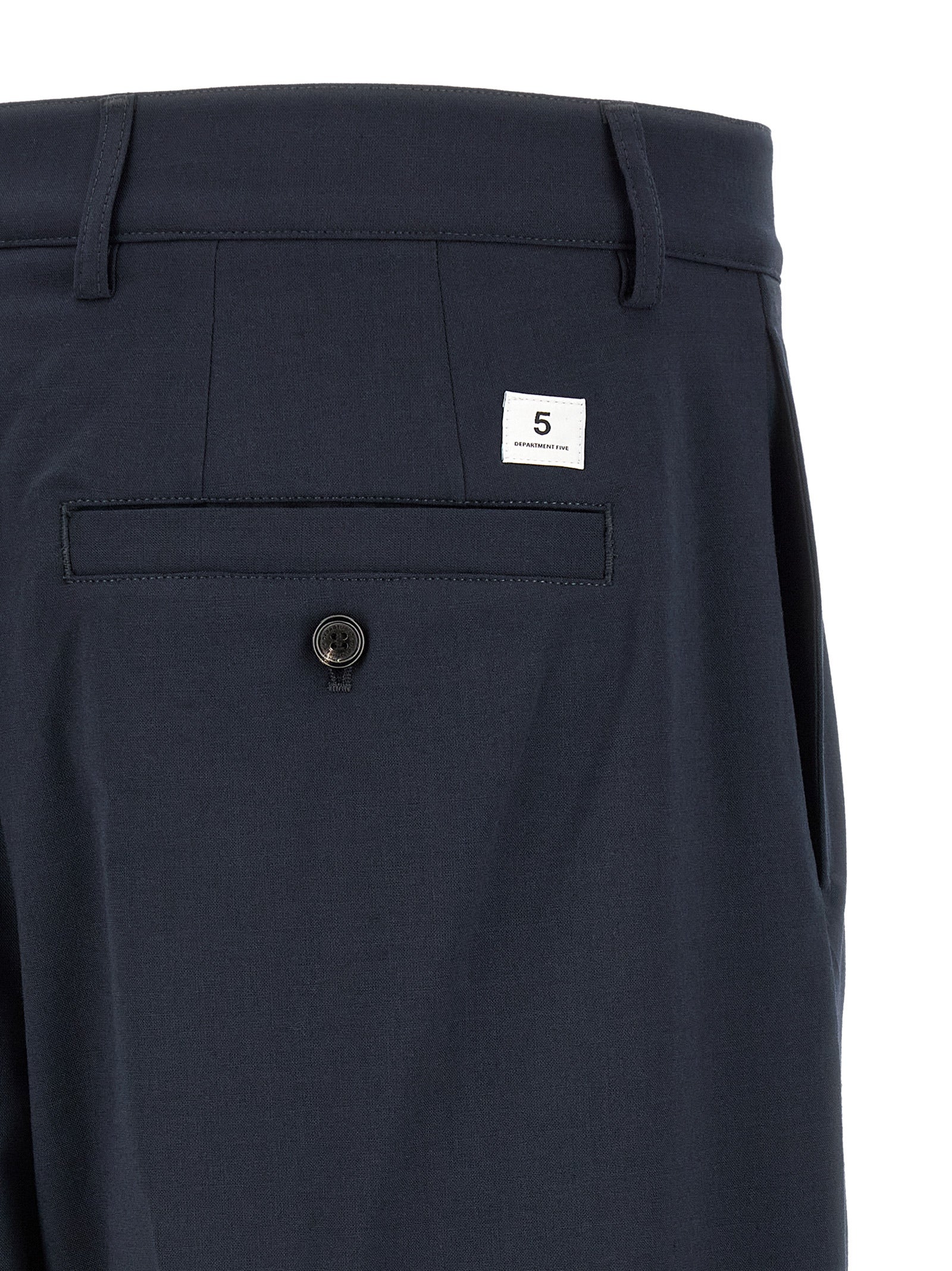 Department 5 Blue Polyester Chino Pants