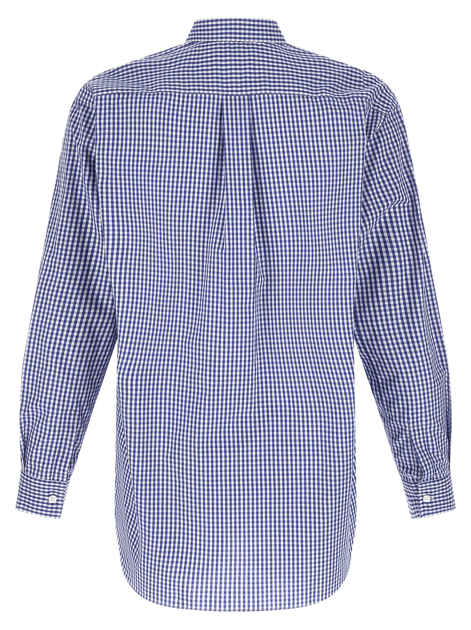 Comme Des Garçons Blue Cotton Blouse