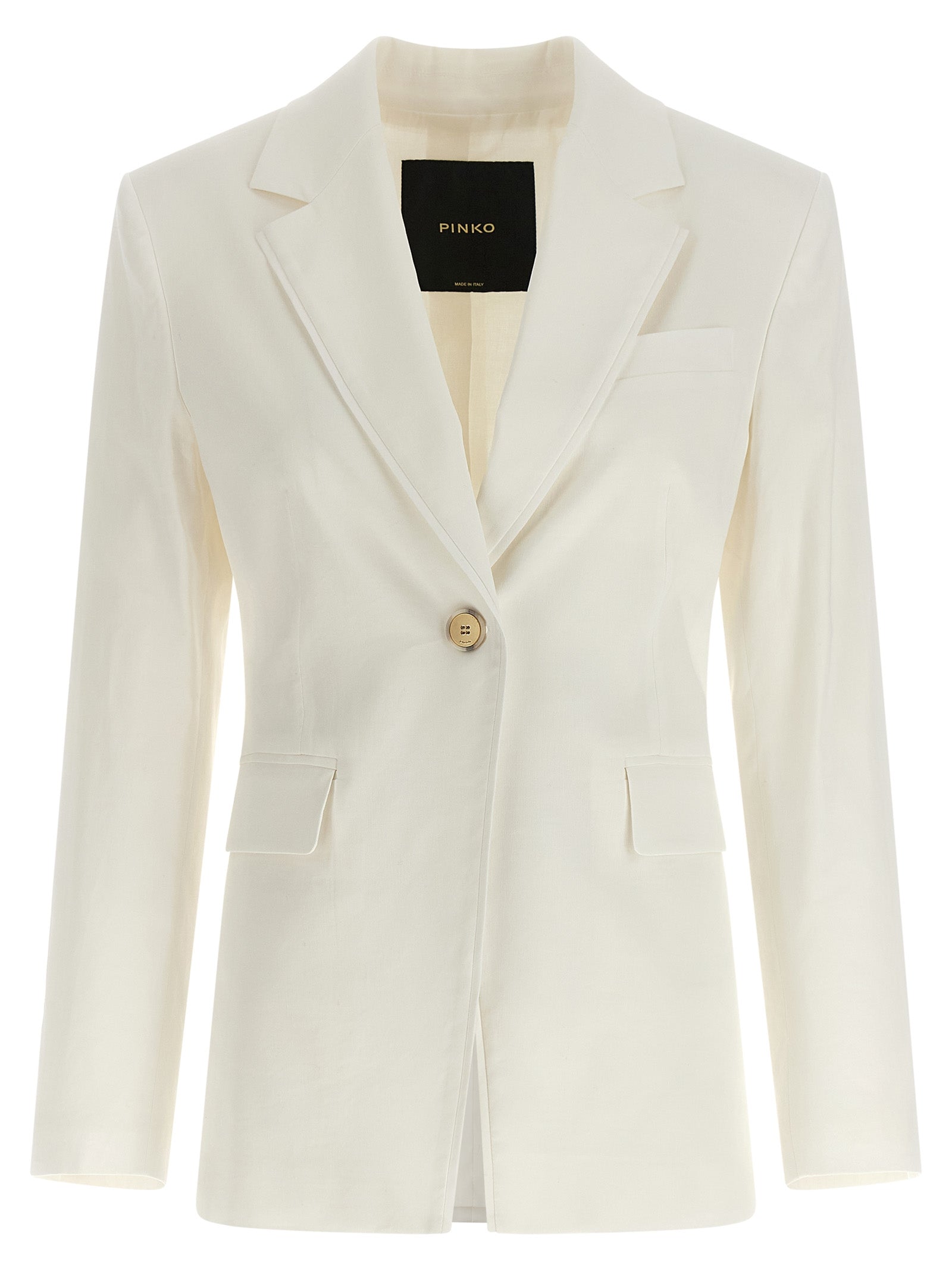PINKO White Linen Blazer