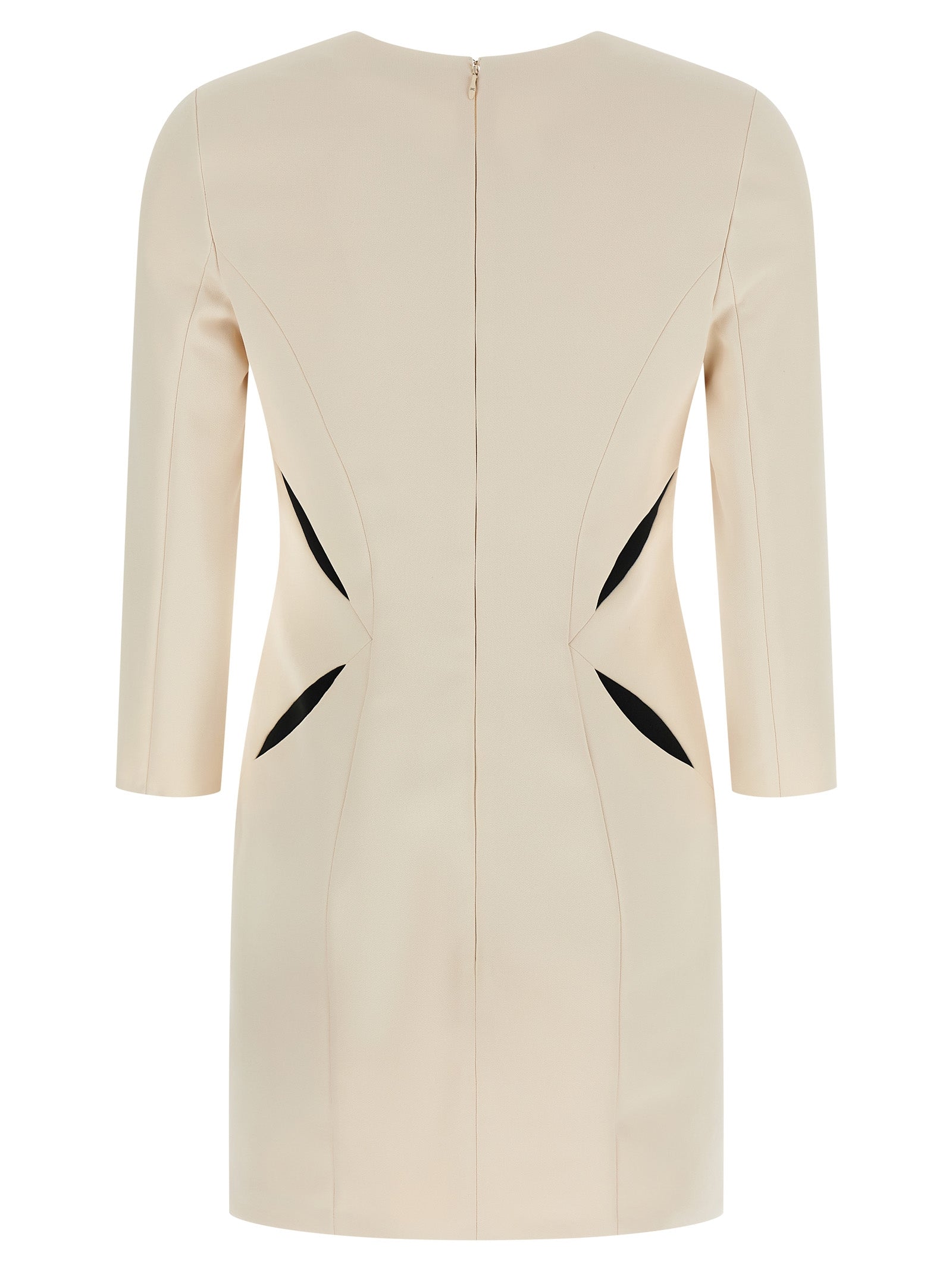 Elisabetta Franchi Bicolor Polyester Short Dress