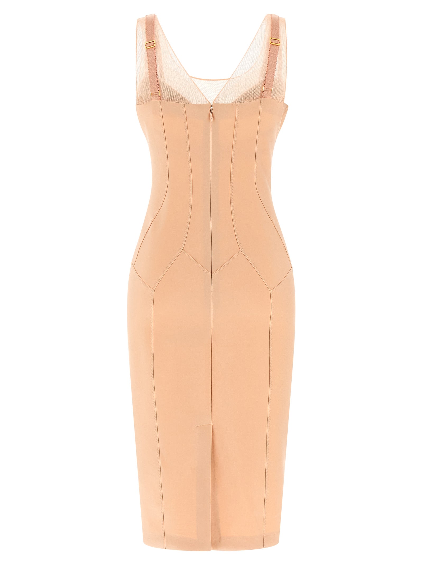 Elisabetta Franchi Multicolor Polyamide Midi Dress