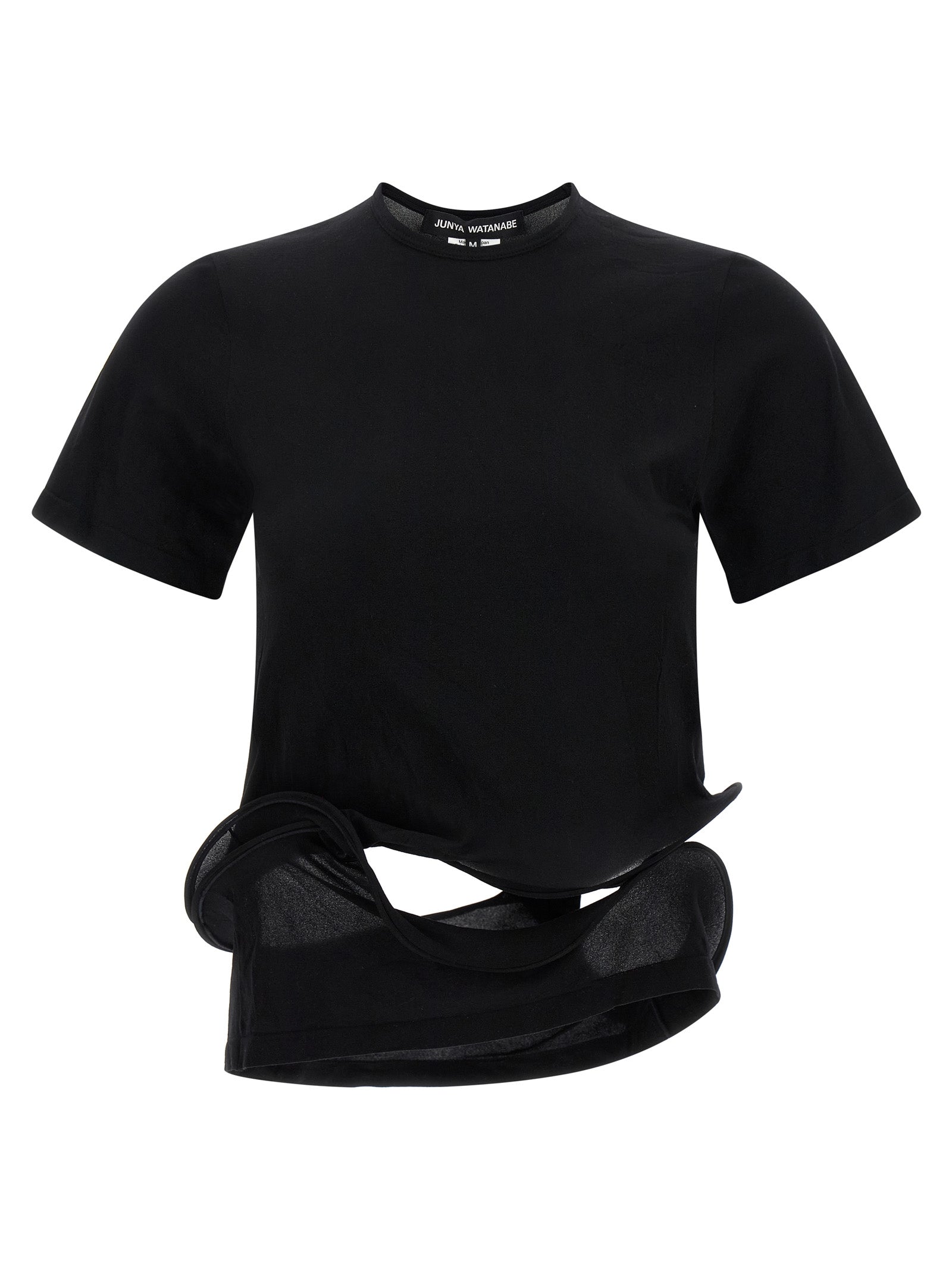Junya Watanabe Black Nylon T-Shirt