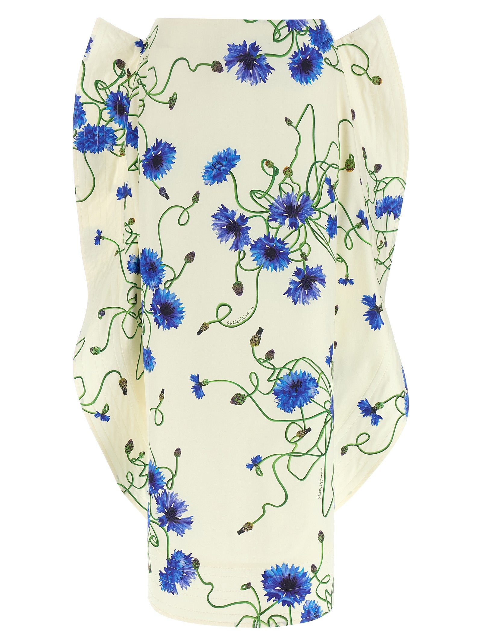 Stella McCartney Blue Cotton Mini Skirt