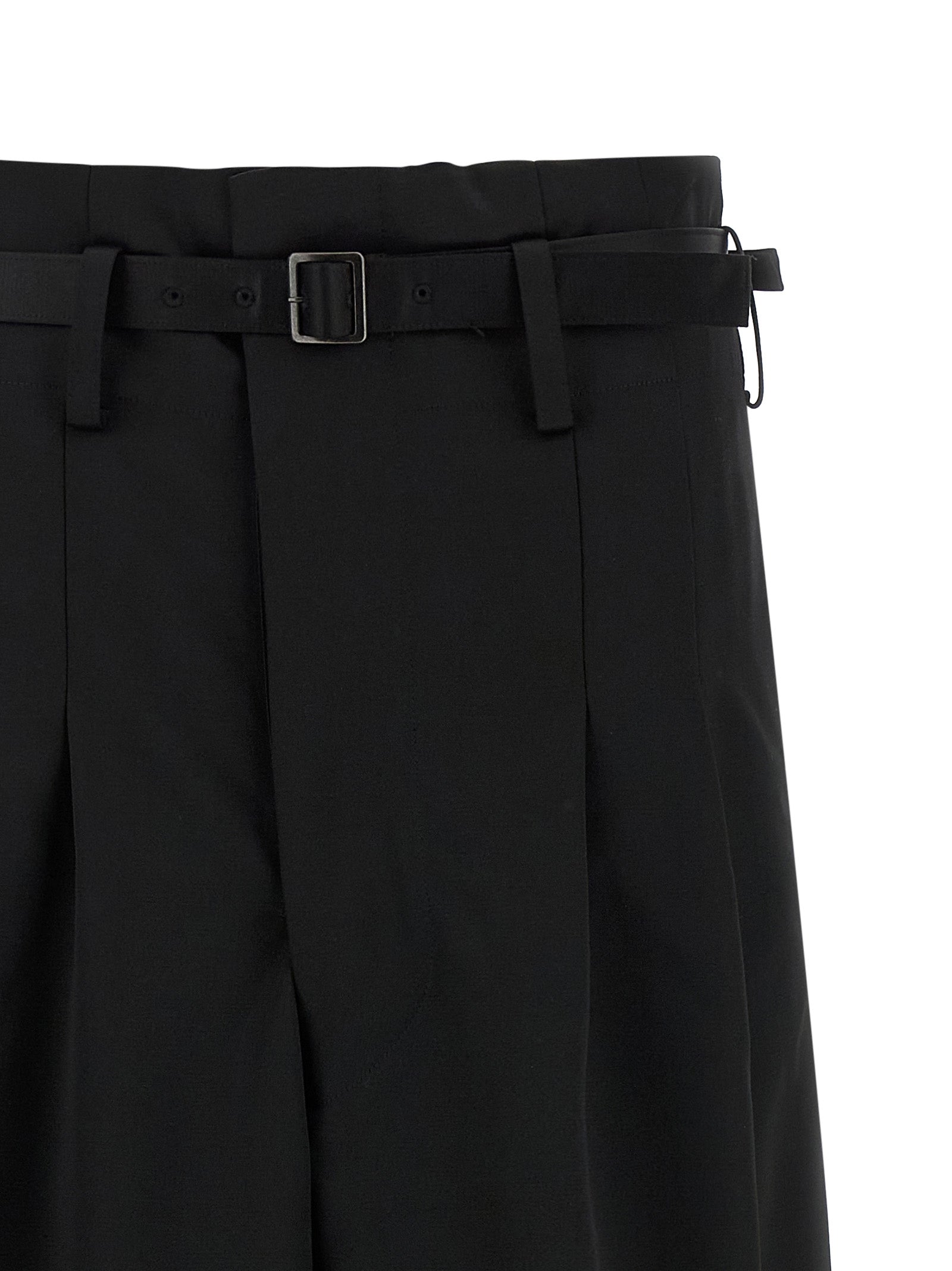 Junya Watanabe Black Acetate Flared Pants