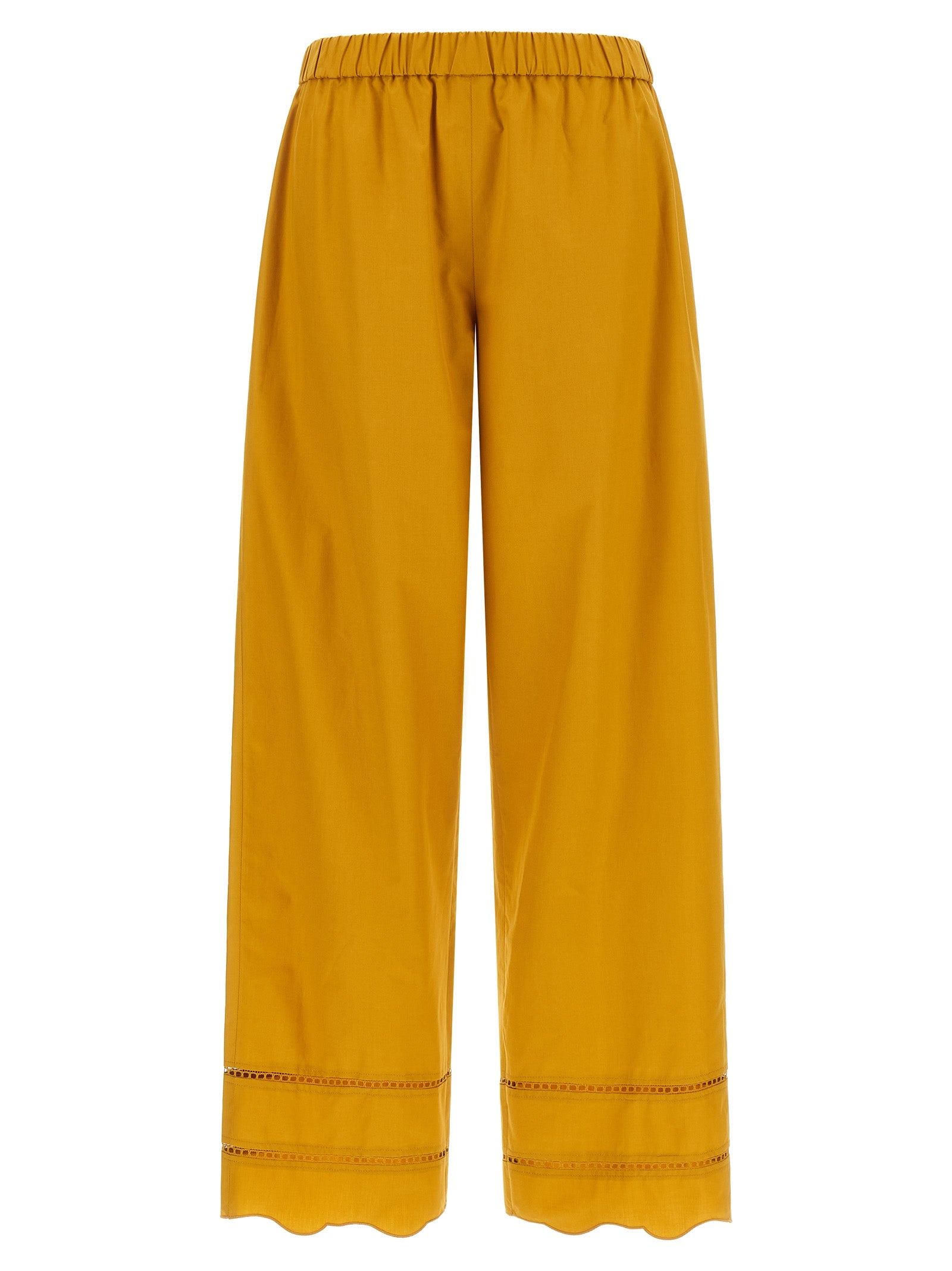 Fabiana Filippi Bicolor Cotton Casual Pants