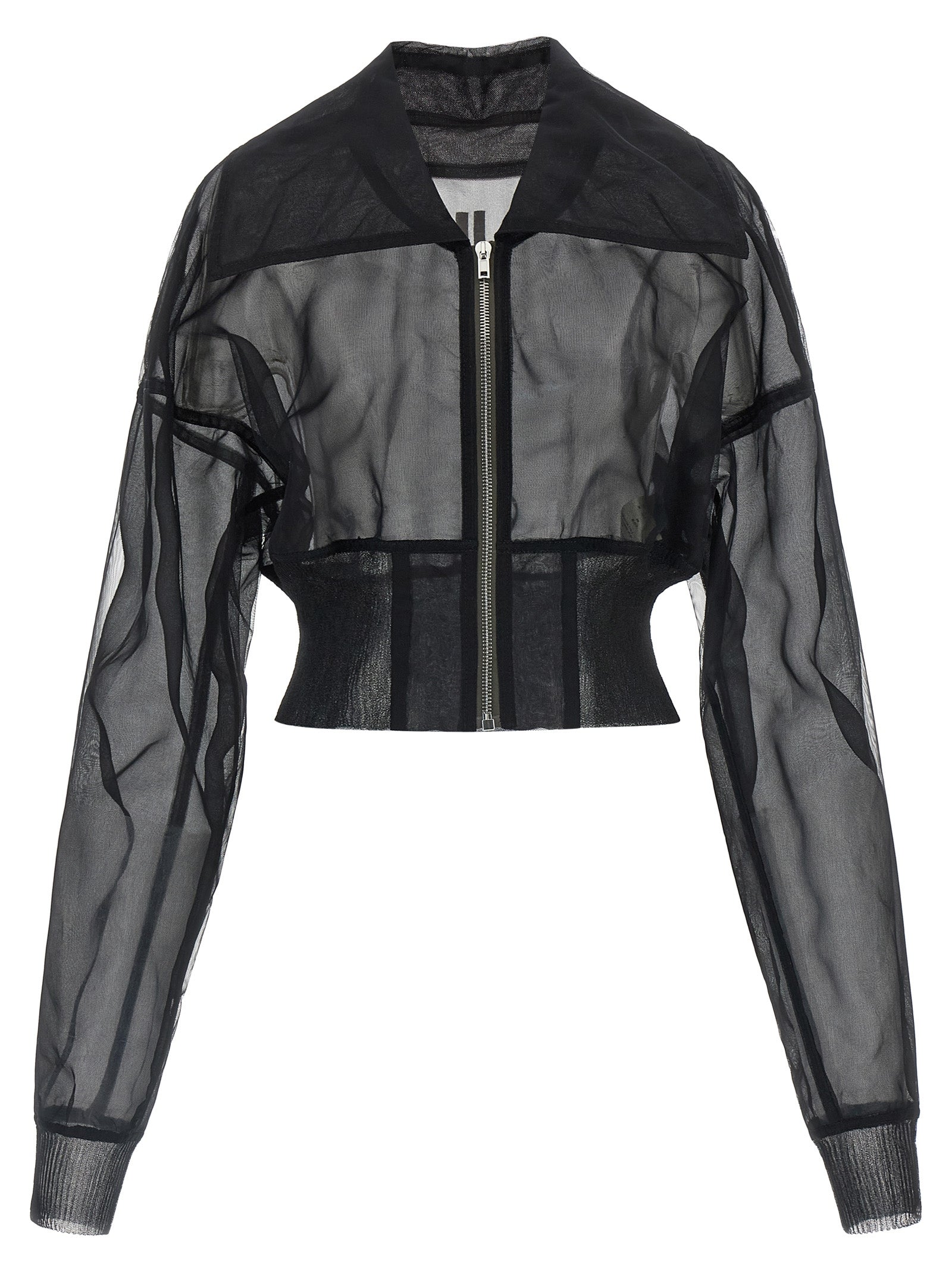 Rick Owens Black Nylon Bomber