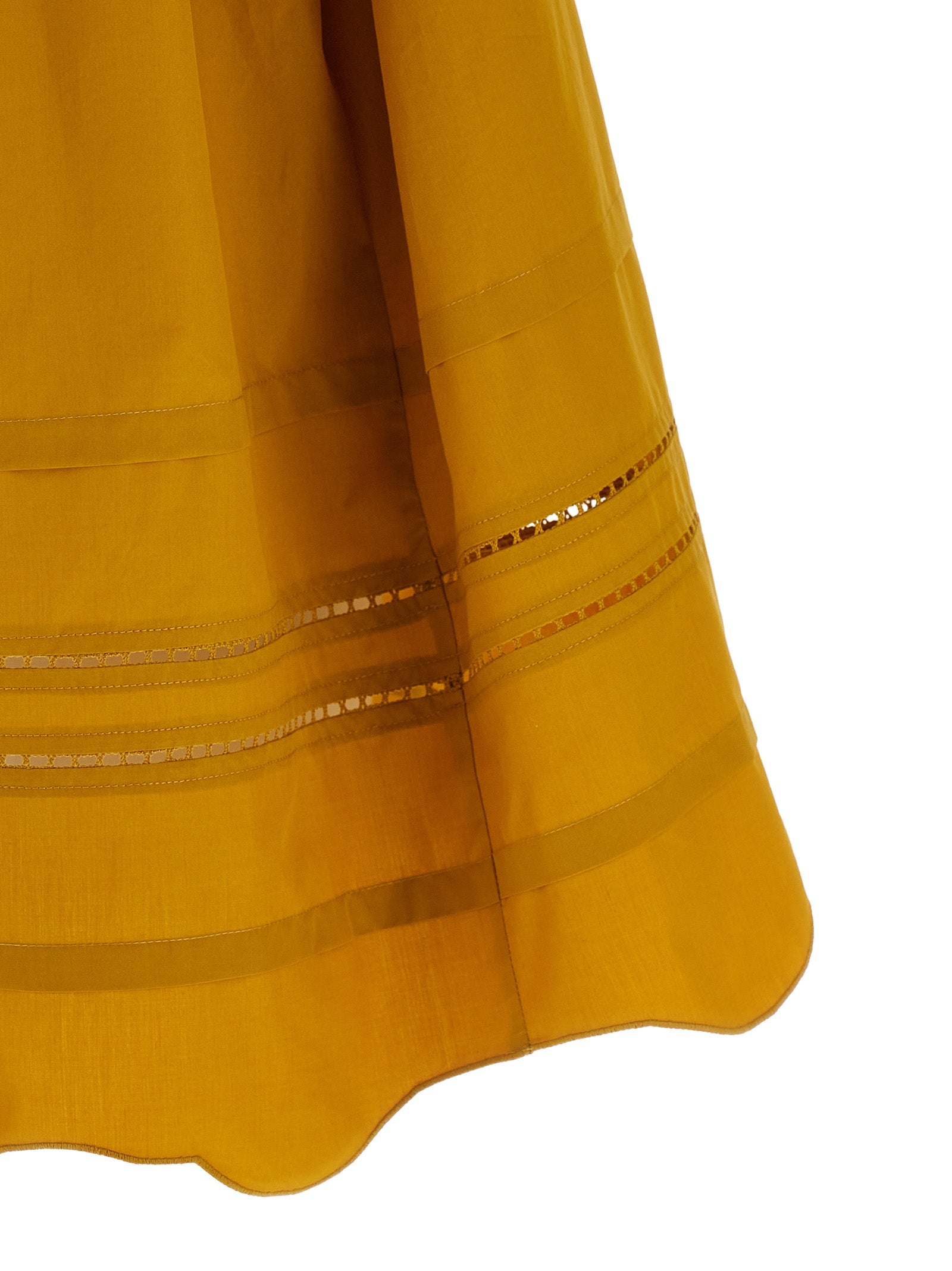 Fabiana Filippi Bicolor Cotton Short Dress