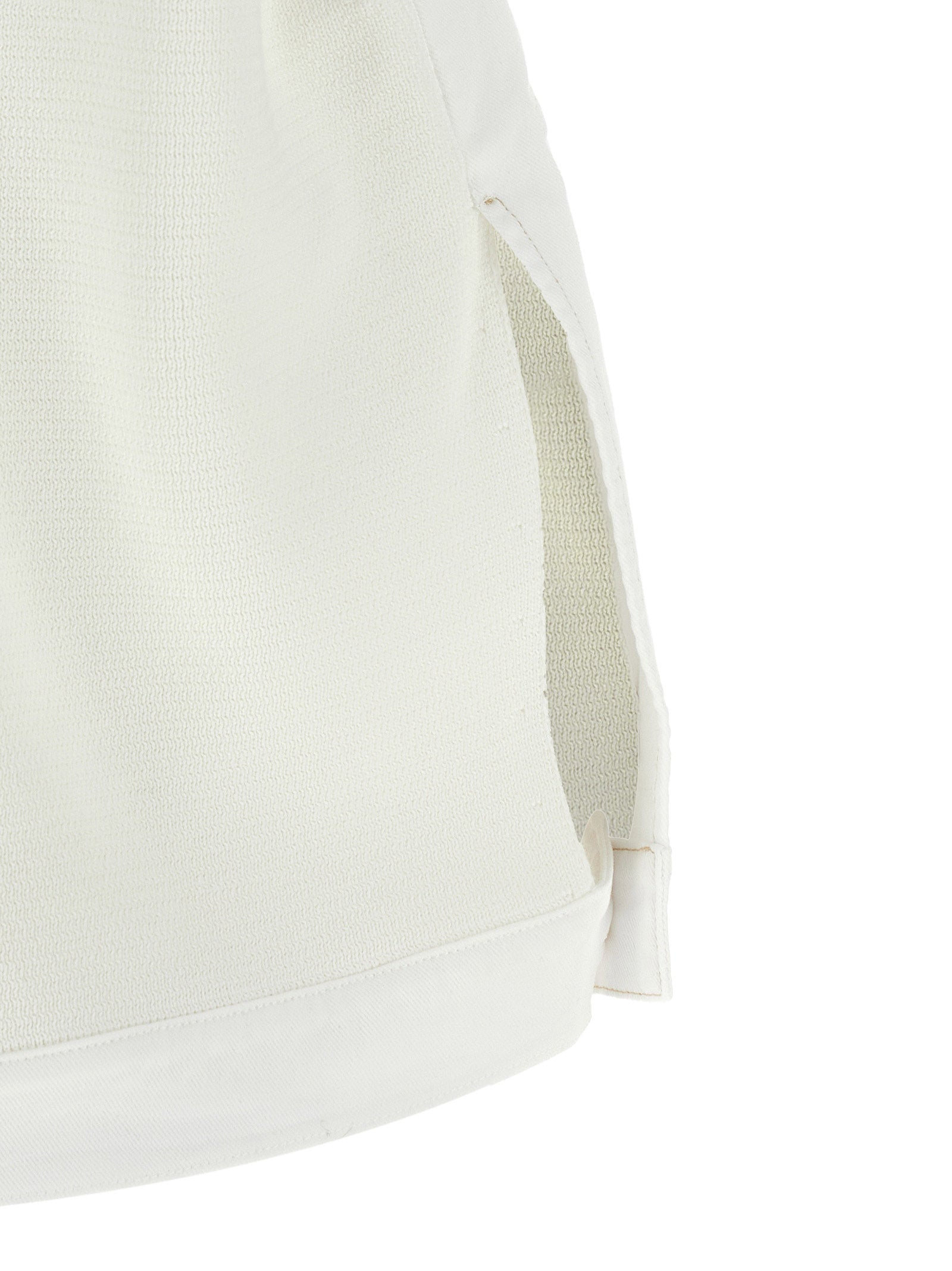 Fabiana Filippi White Cotton Sleeveless Jacket