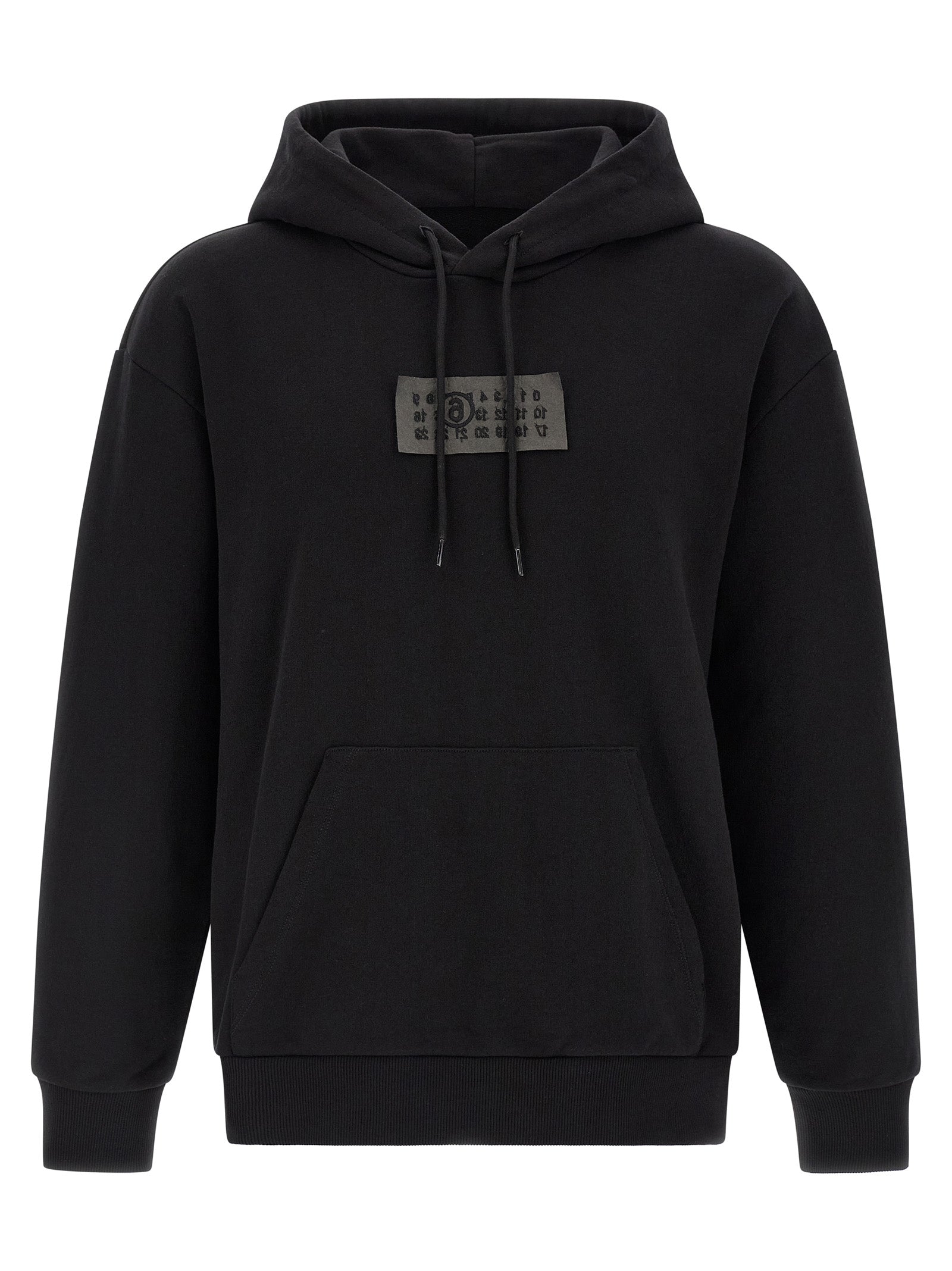MM6 Maison Margiela Black Cotton Sweatshirt