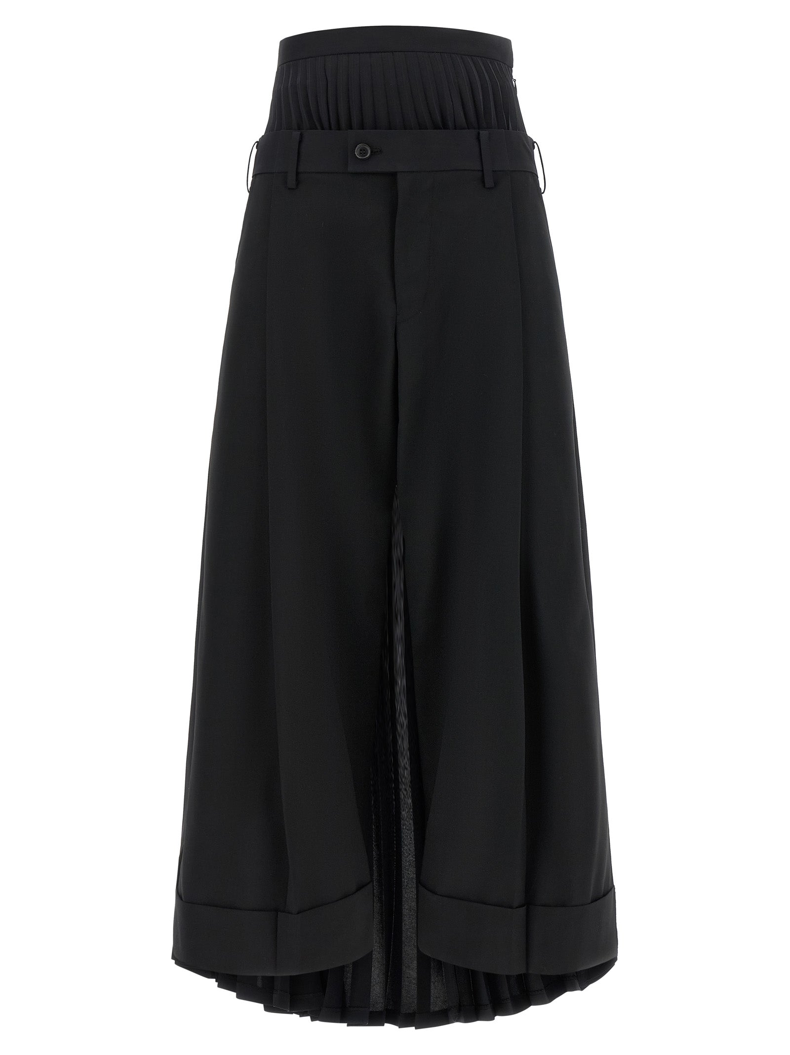 Junya Watanabe Black Wool Pants