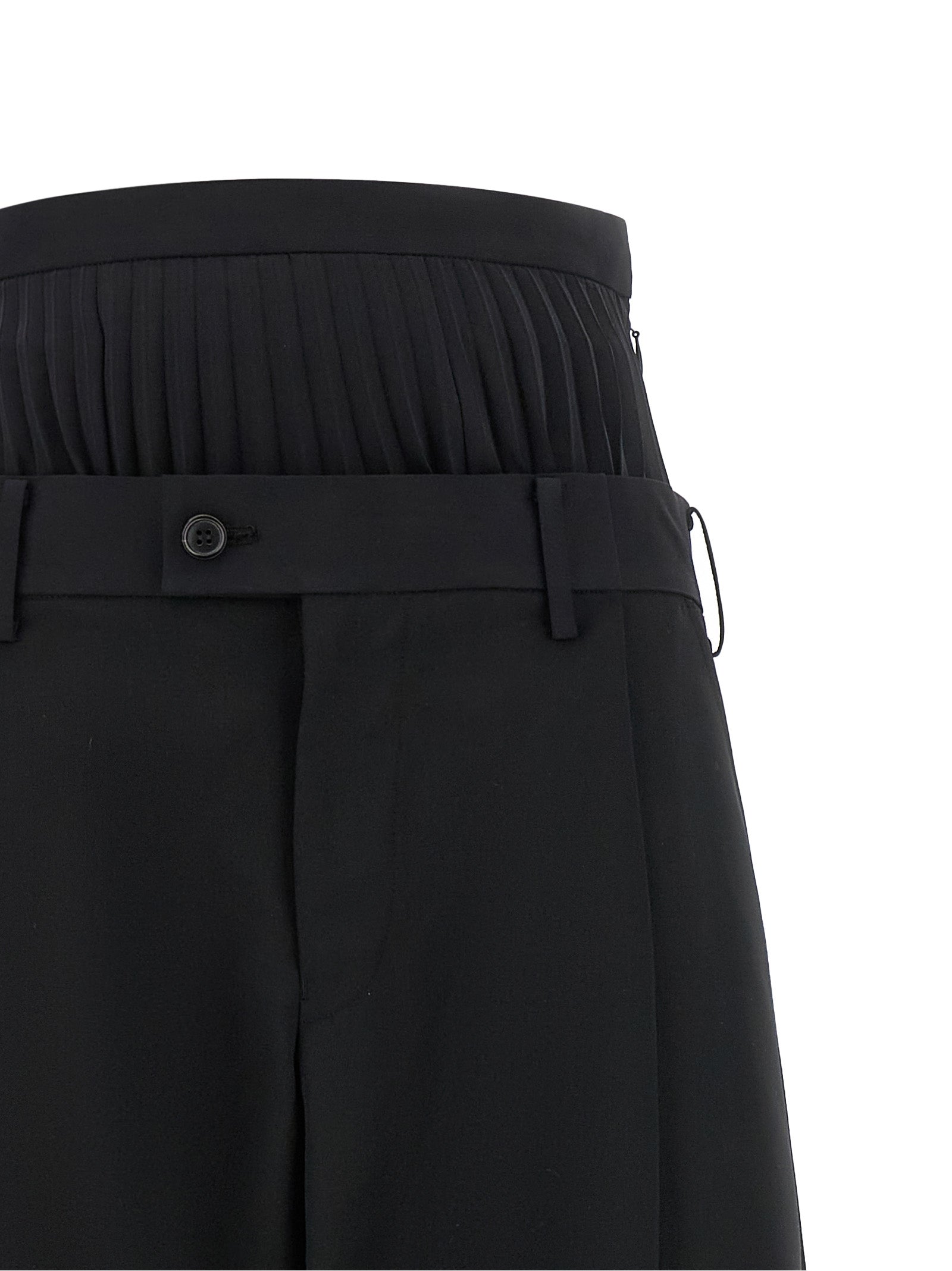 Junya Watanabe Black Wool Pants