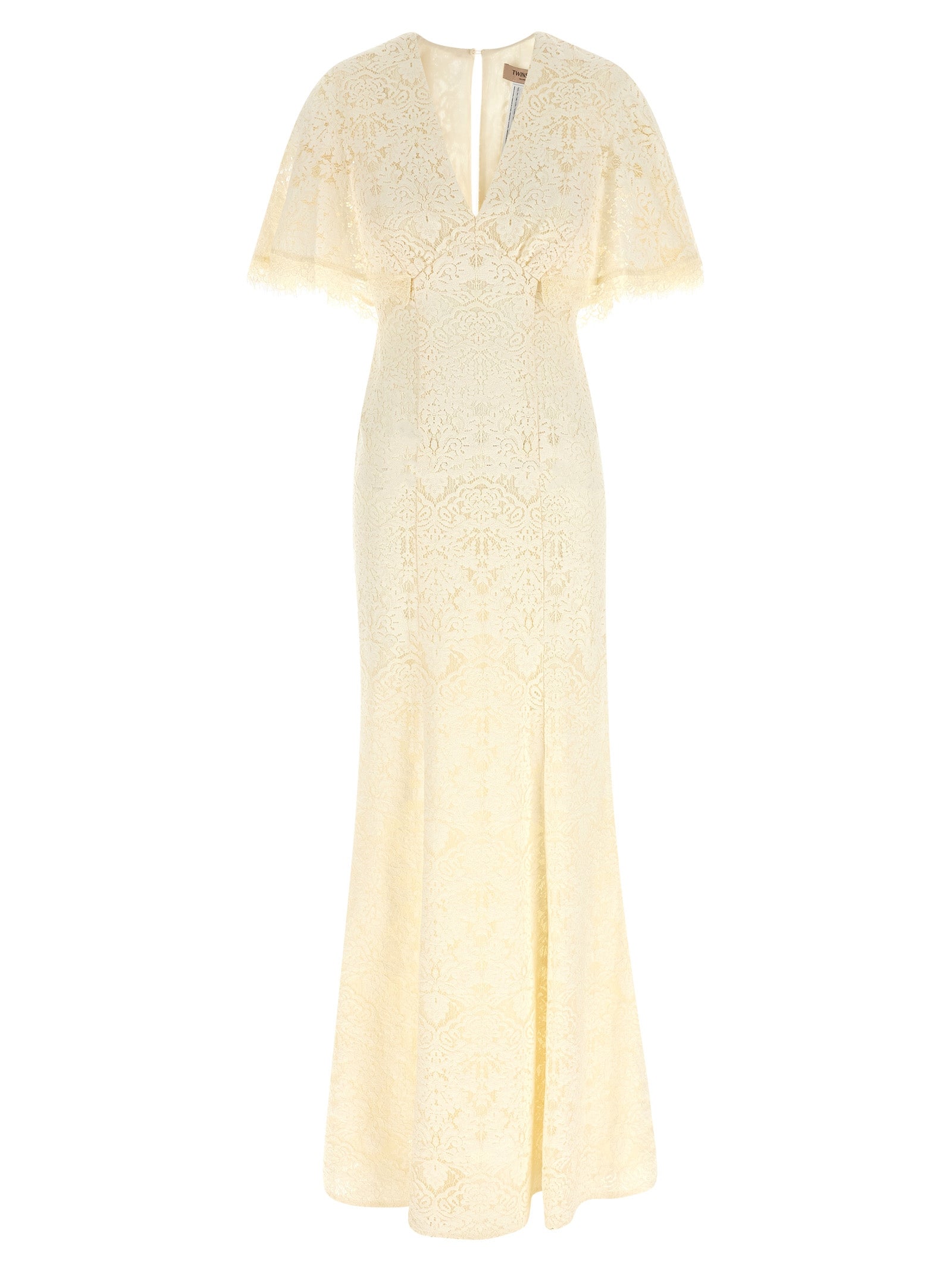 Twinset White Cotton Long Dress