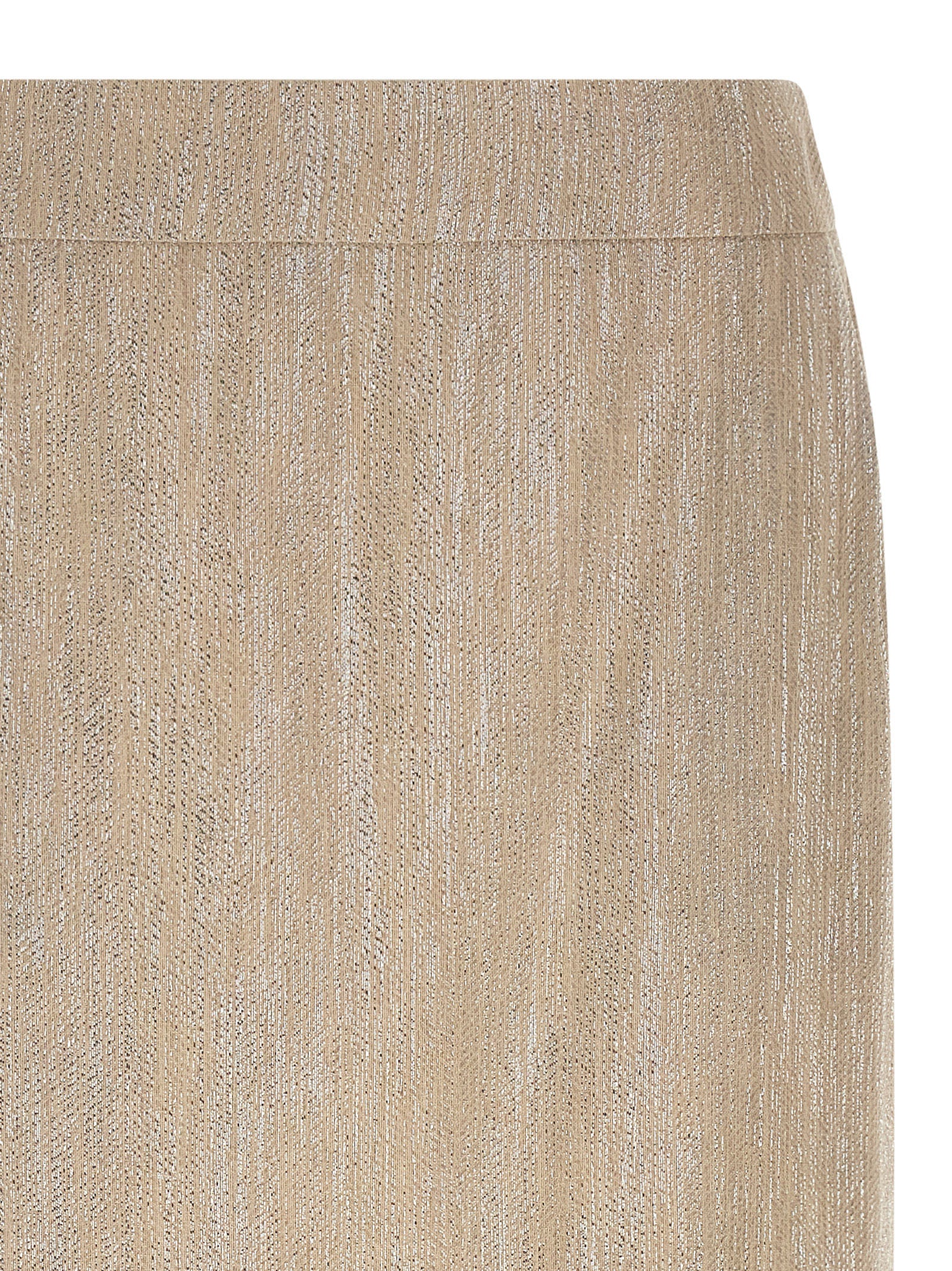 Peserico Beige Viscose Midi Skirt