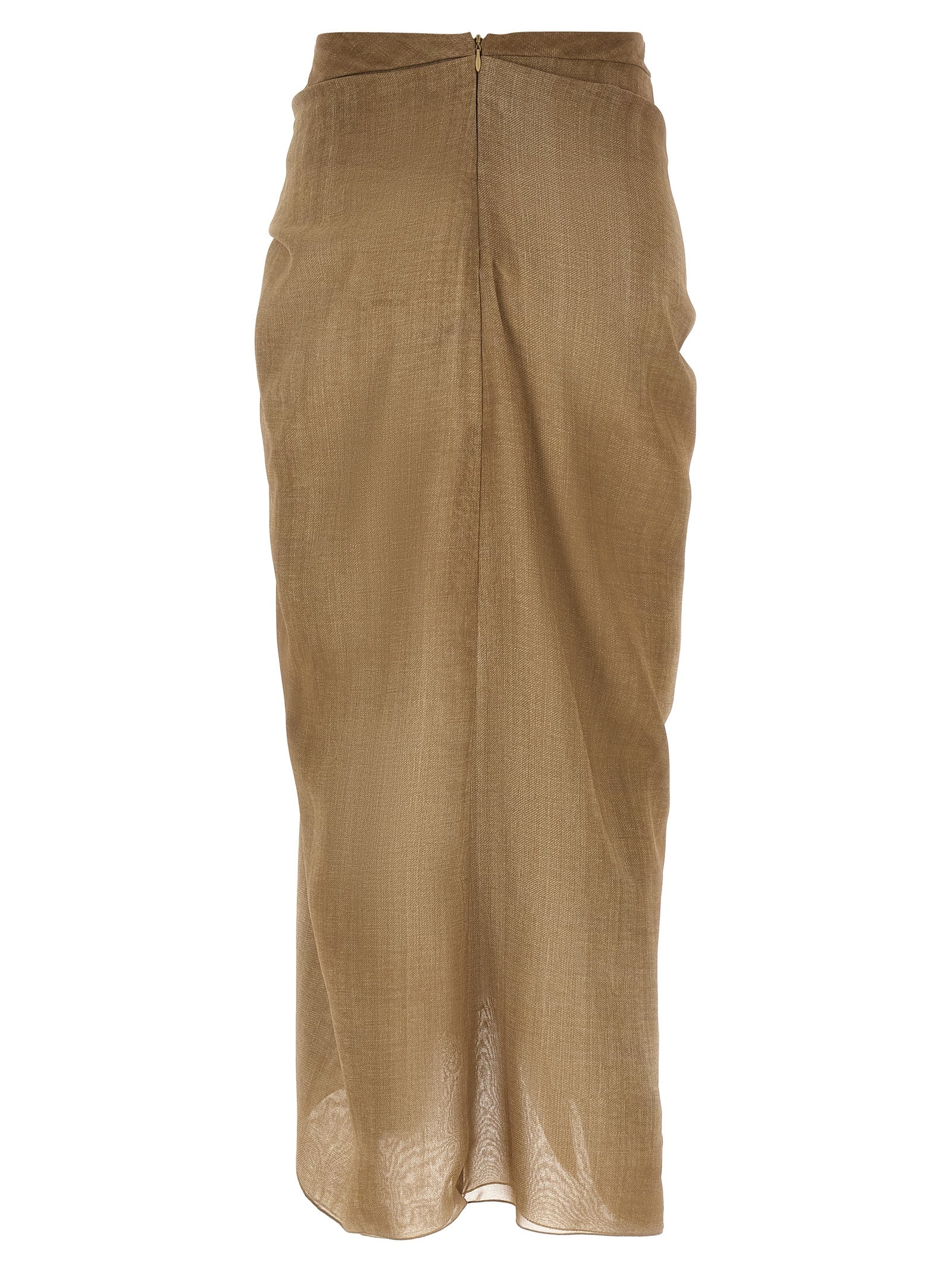 Ermanno Scervino Beige Polyester Mini Skirt