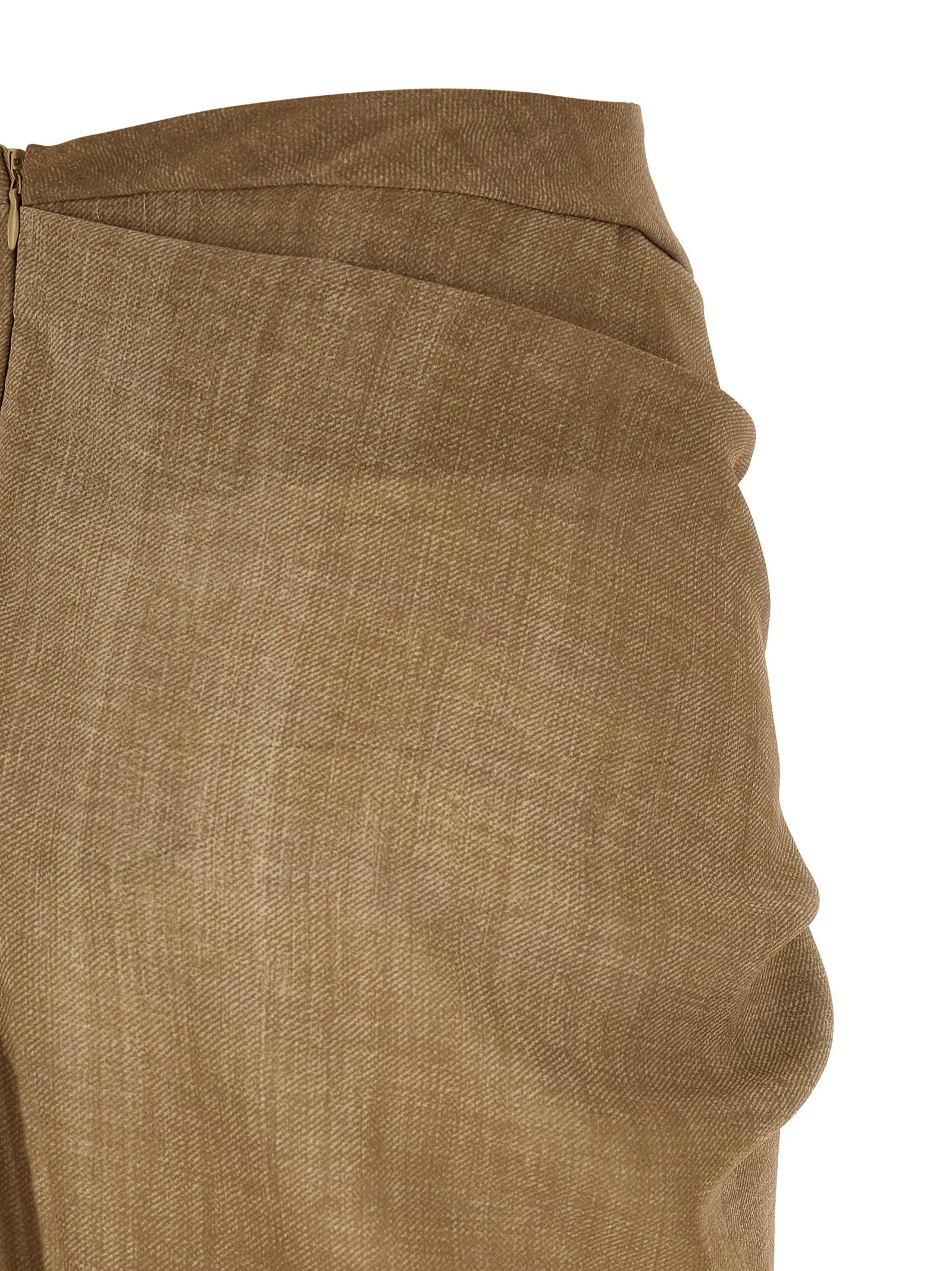 Ermanno Scervino Beige Polyester Mini Skirt