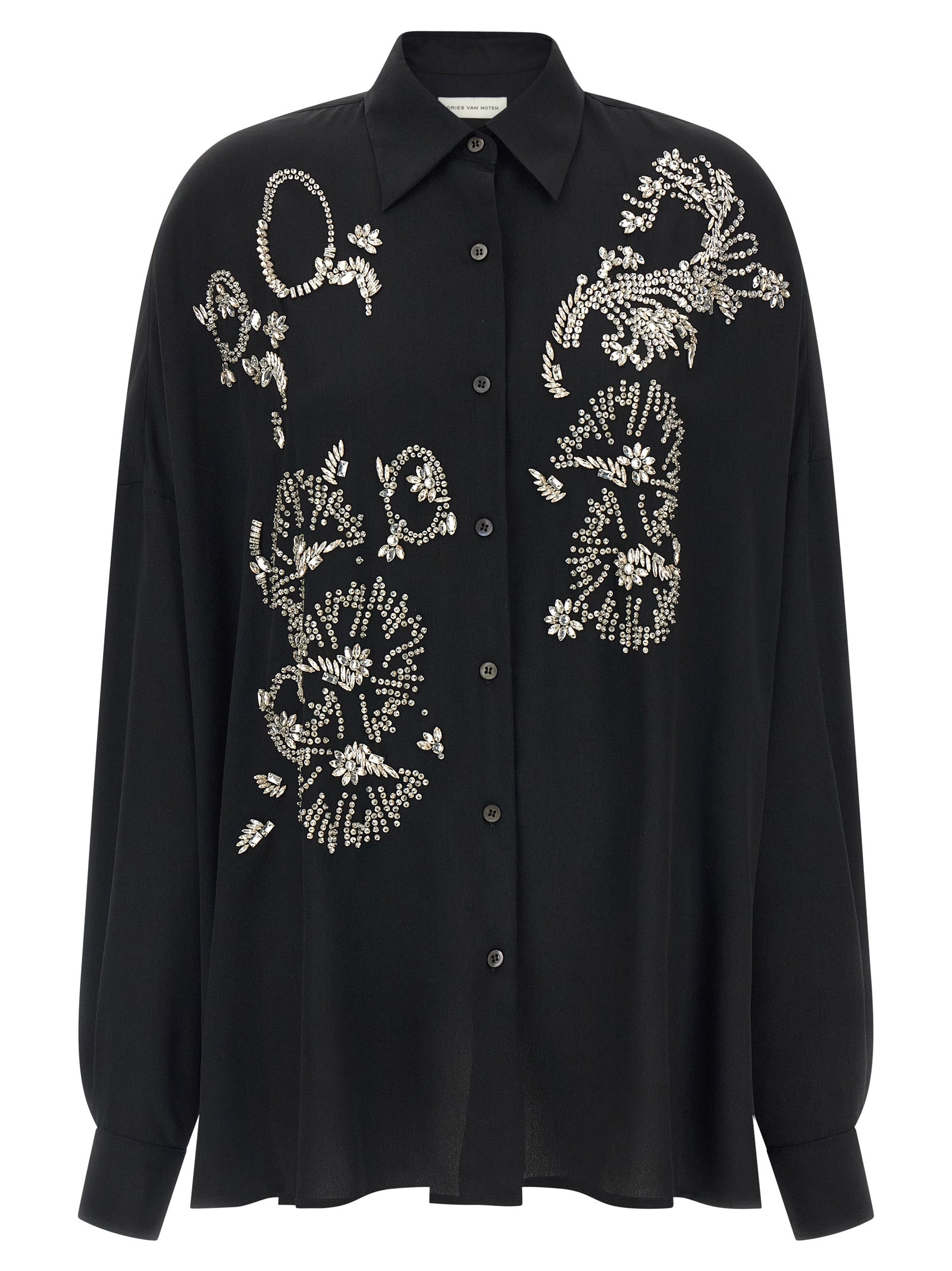 Dries Van Noten Black Polyester Blouse