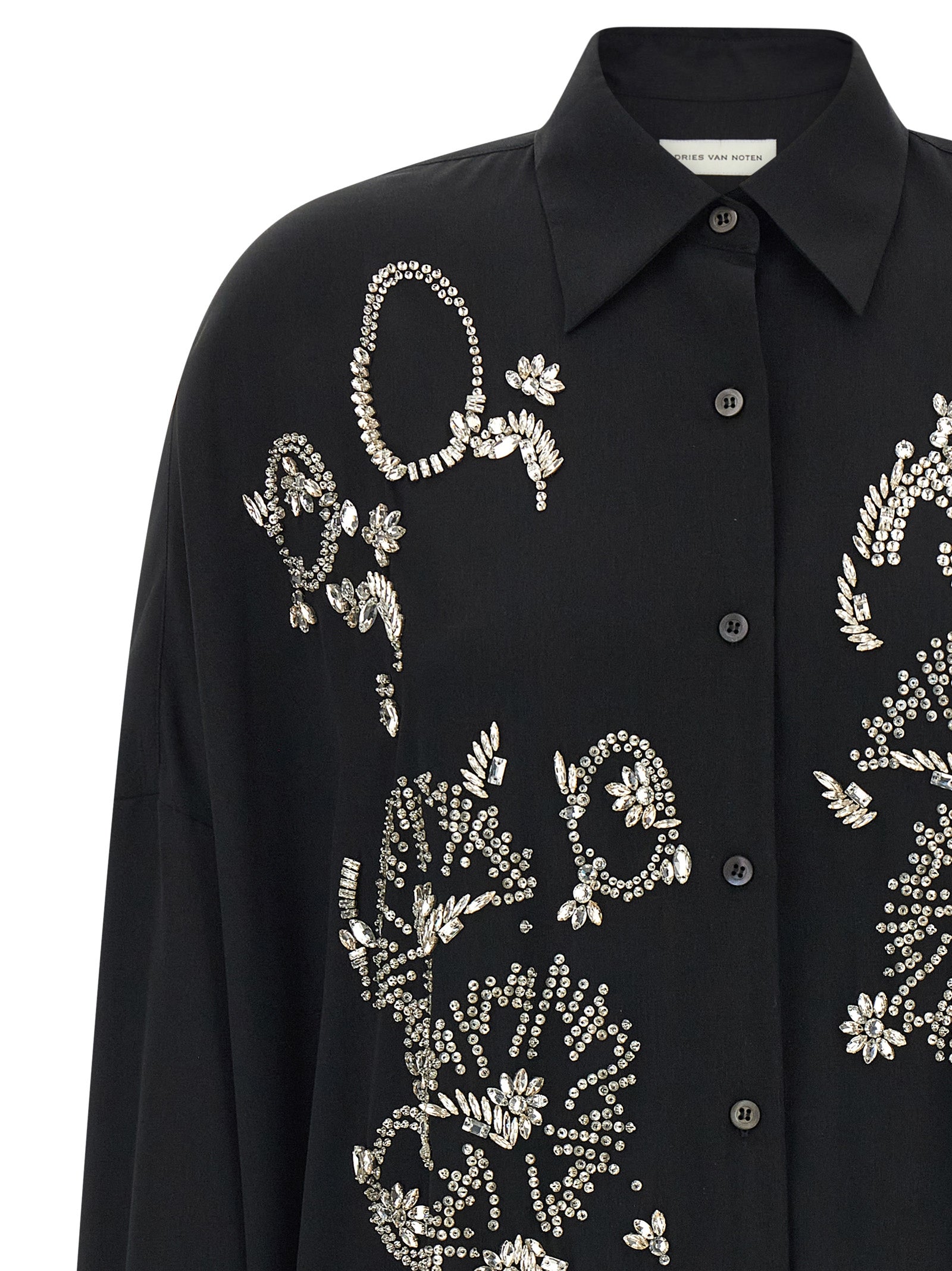 Dries Van Noten Black Polyester Blouse