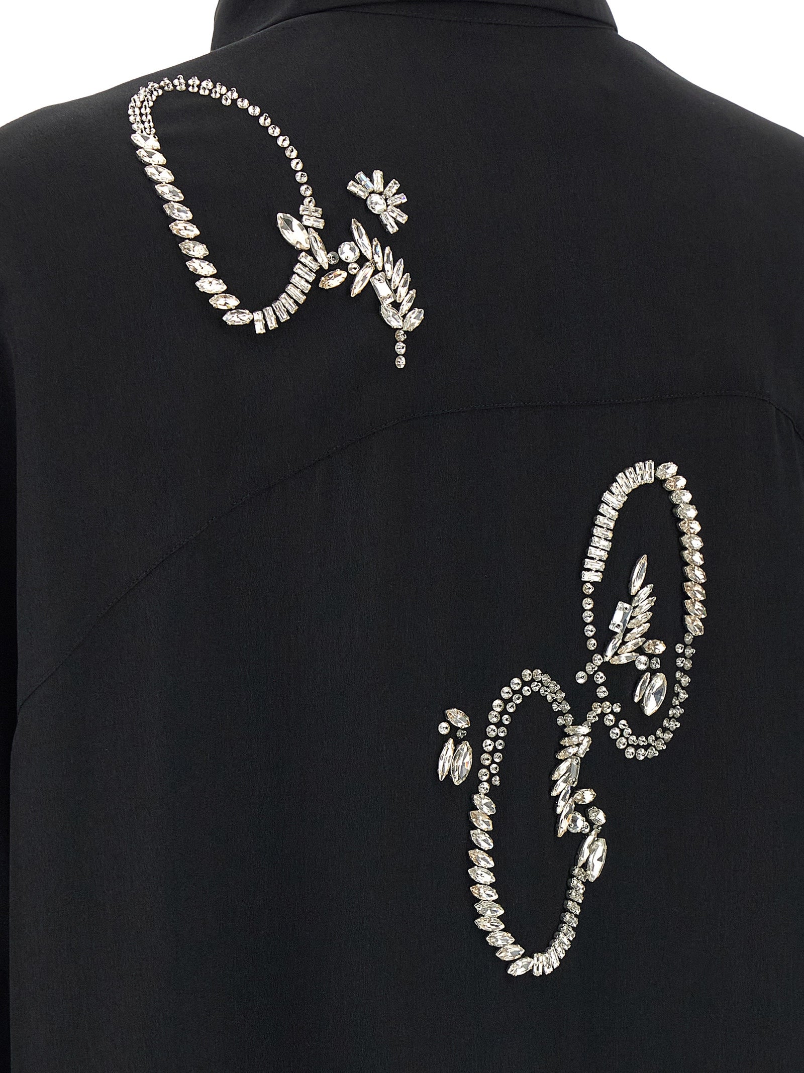 Dries Van Noten Black Polyester Blouse
