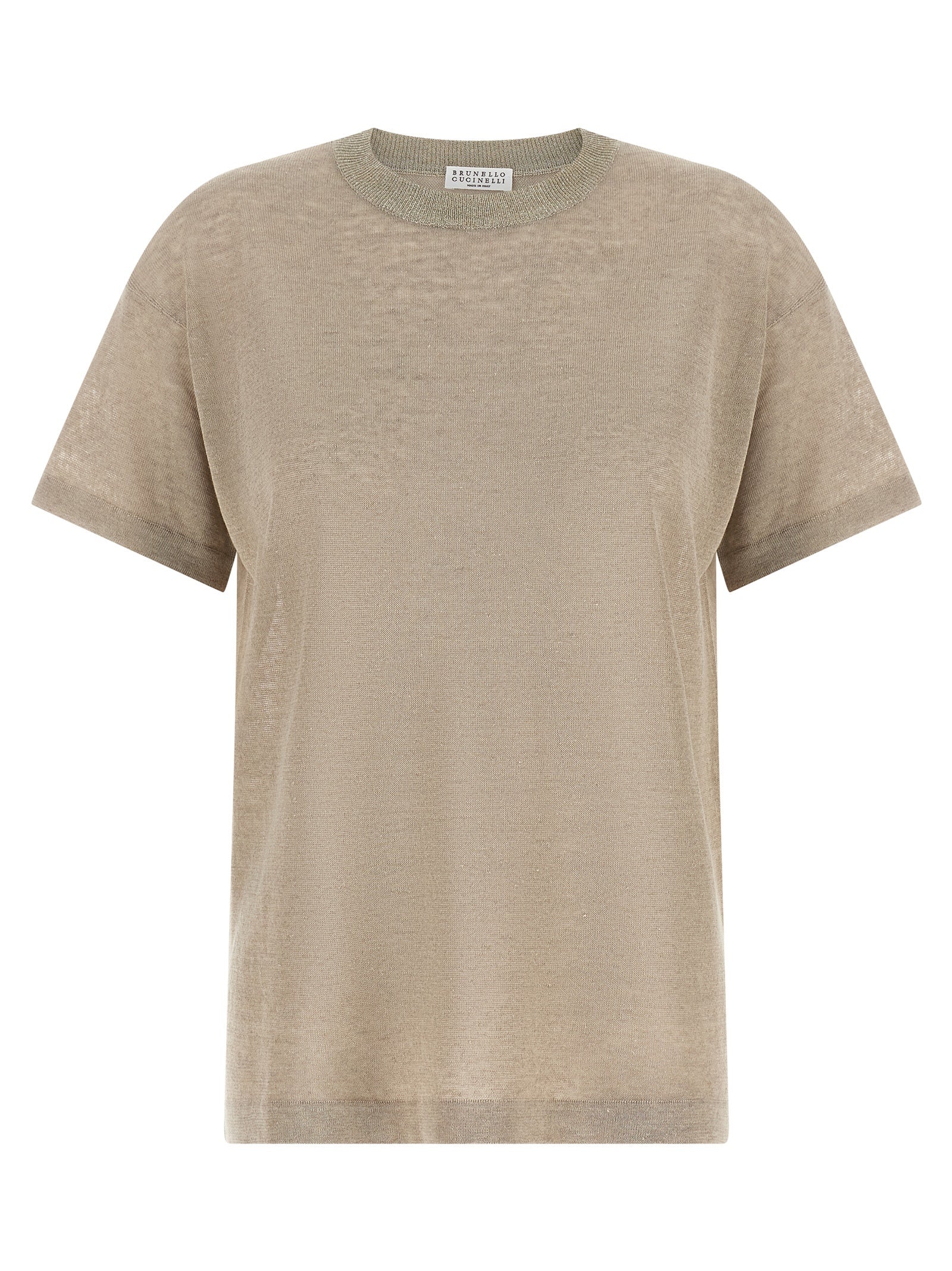 Brunello Cucinelli Beige Linen Cardigan