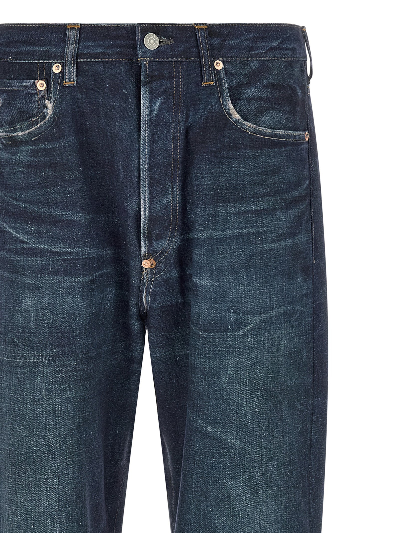Junya Watanabe Blue Linen Jeans Denim