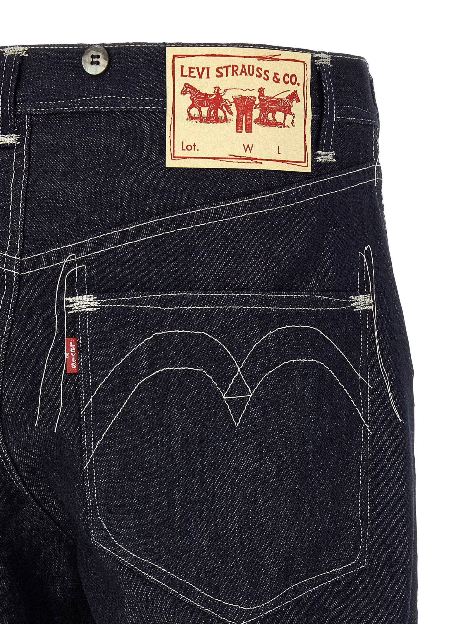 Junya Watanabe Blue Cotton Straight-Leg Jeans
