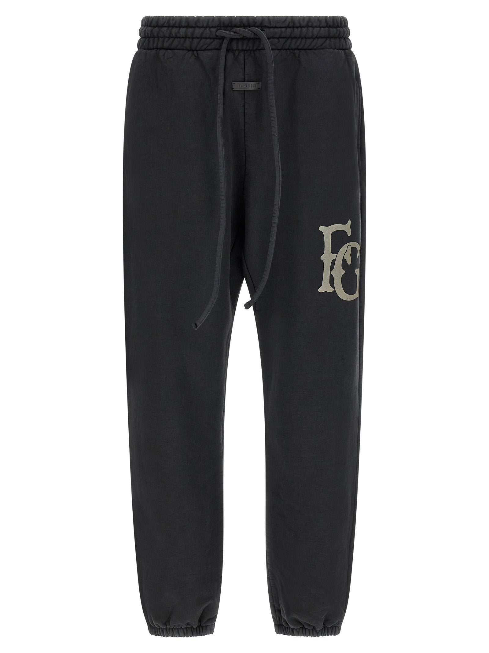 Fear Of God Black Cotton Joggers (Workout Pants)