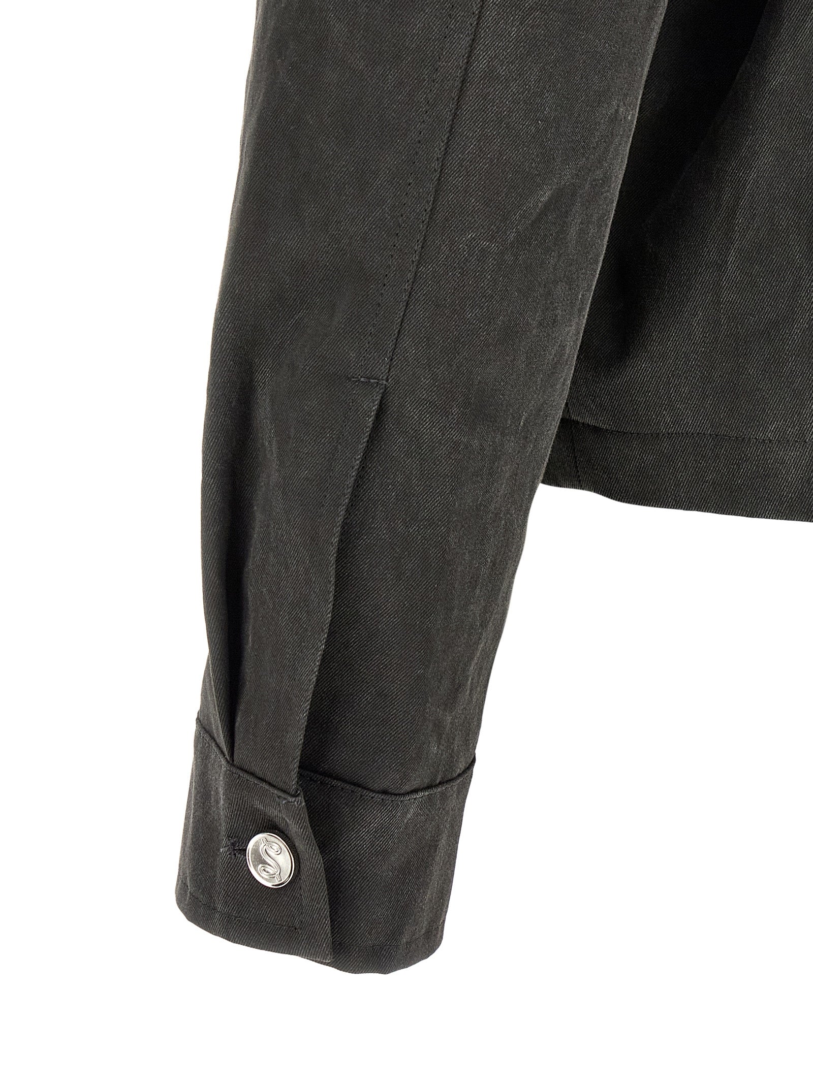 SÉFR Gray Cotton Full-Length Jacket
