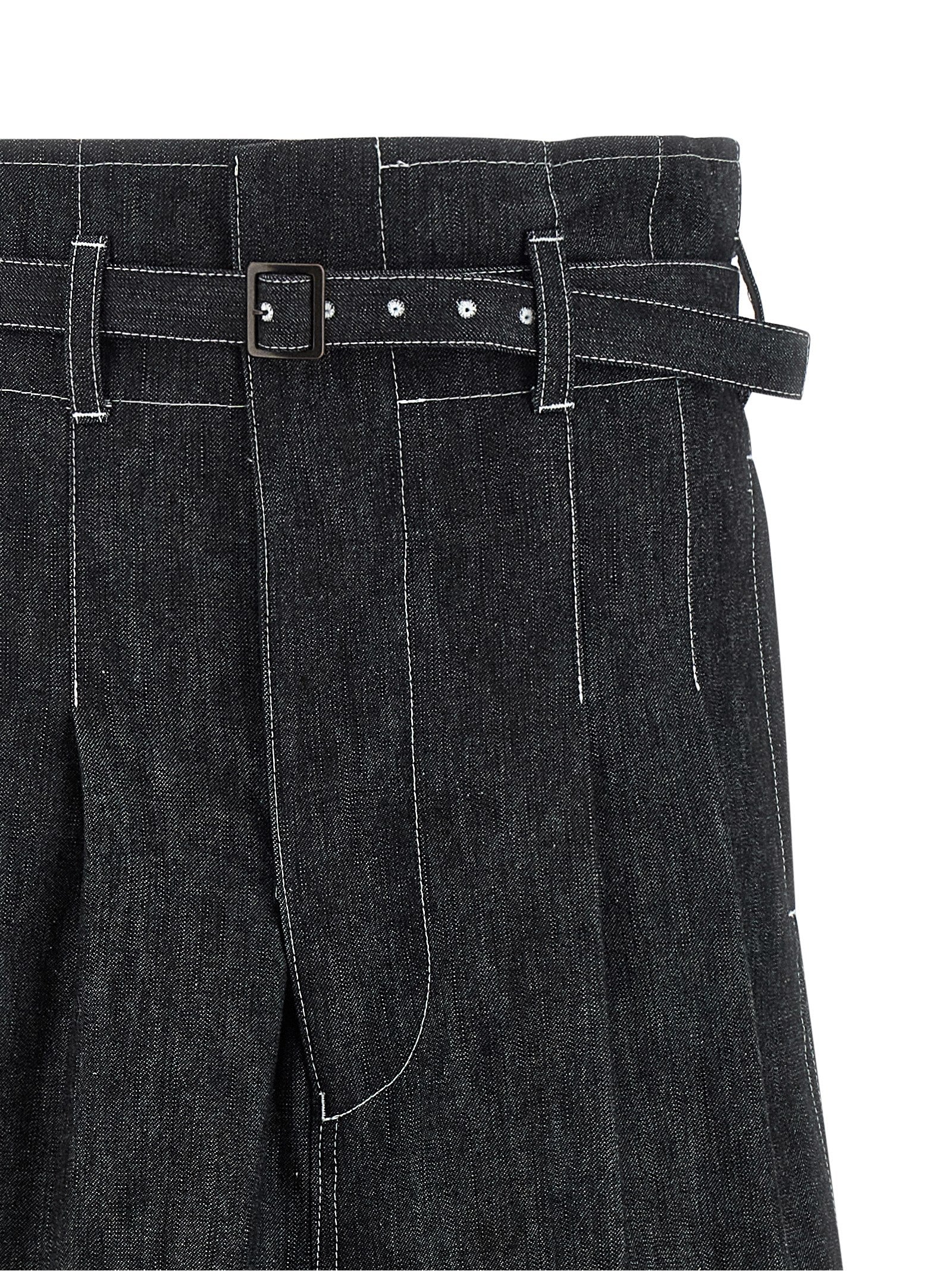 Junya Watanabe Black Cotton Bermuda Shorts