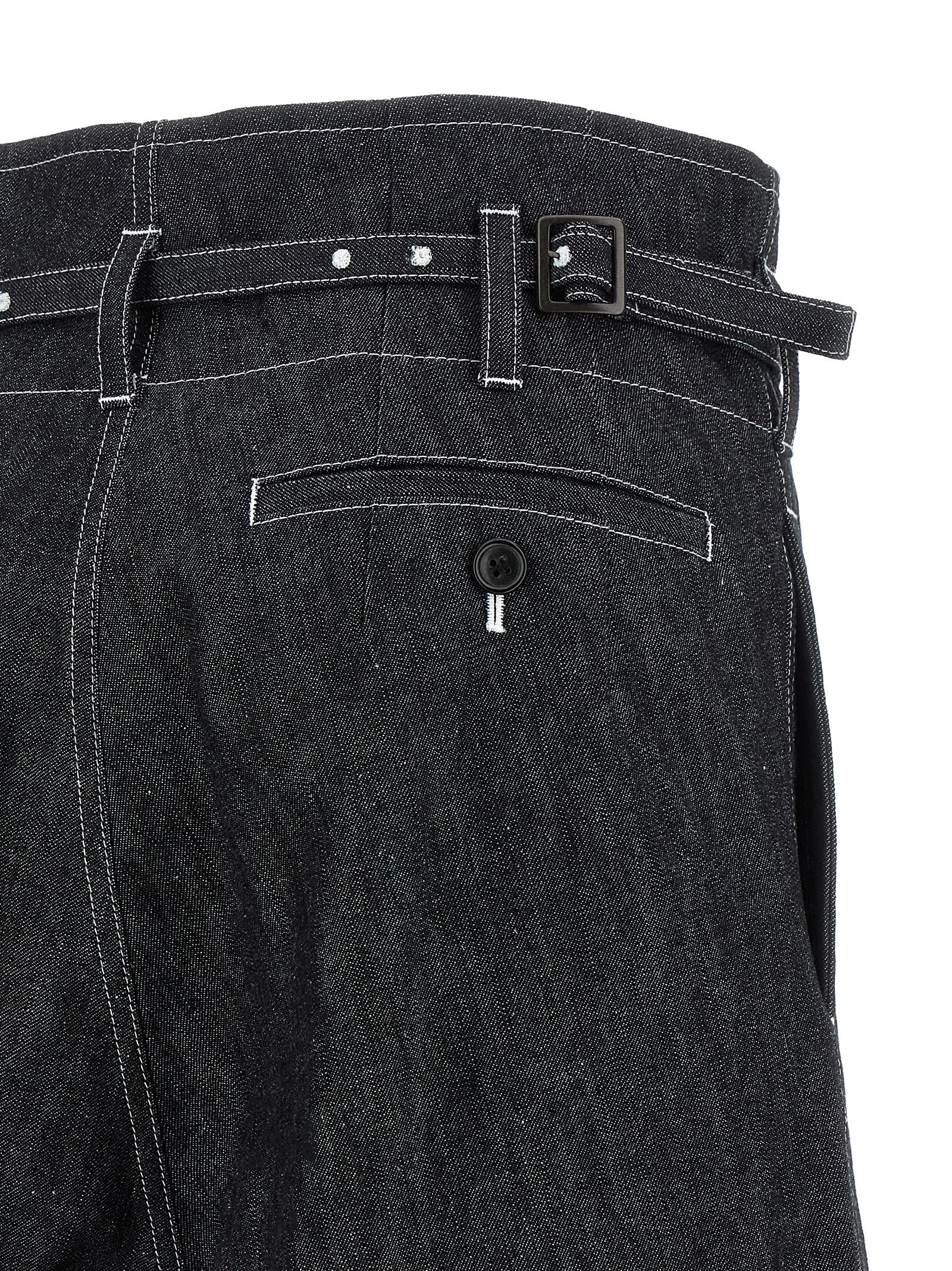 Junya Watanabe Black Cotton Bermuda Shorts