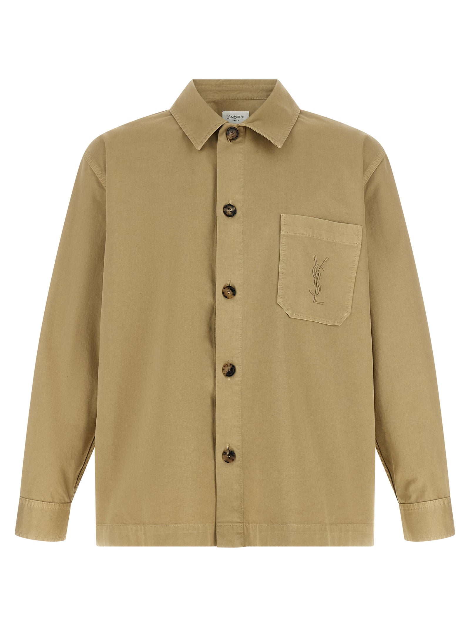 Saint Laurent Beige Cotton Blouse