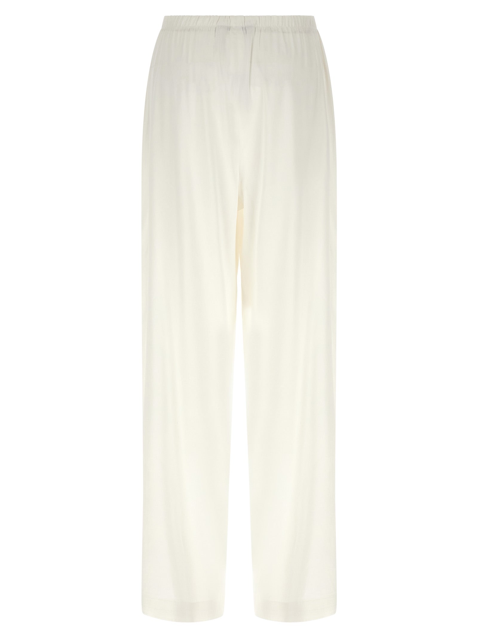 Max Mara White Linen Casual Pants