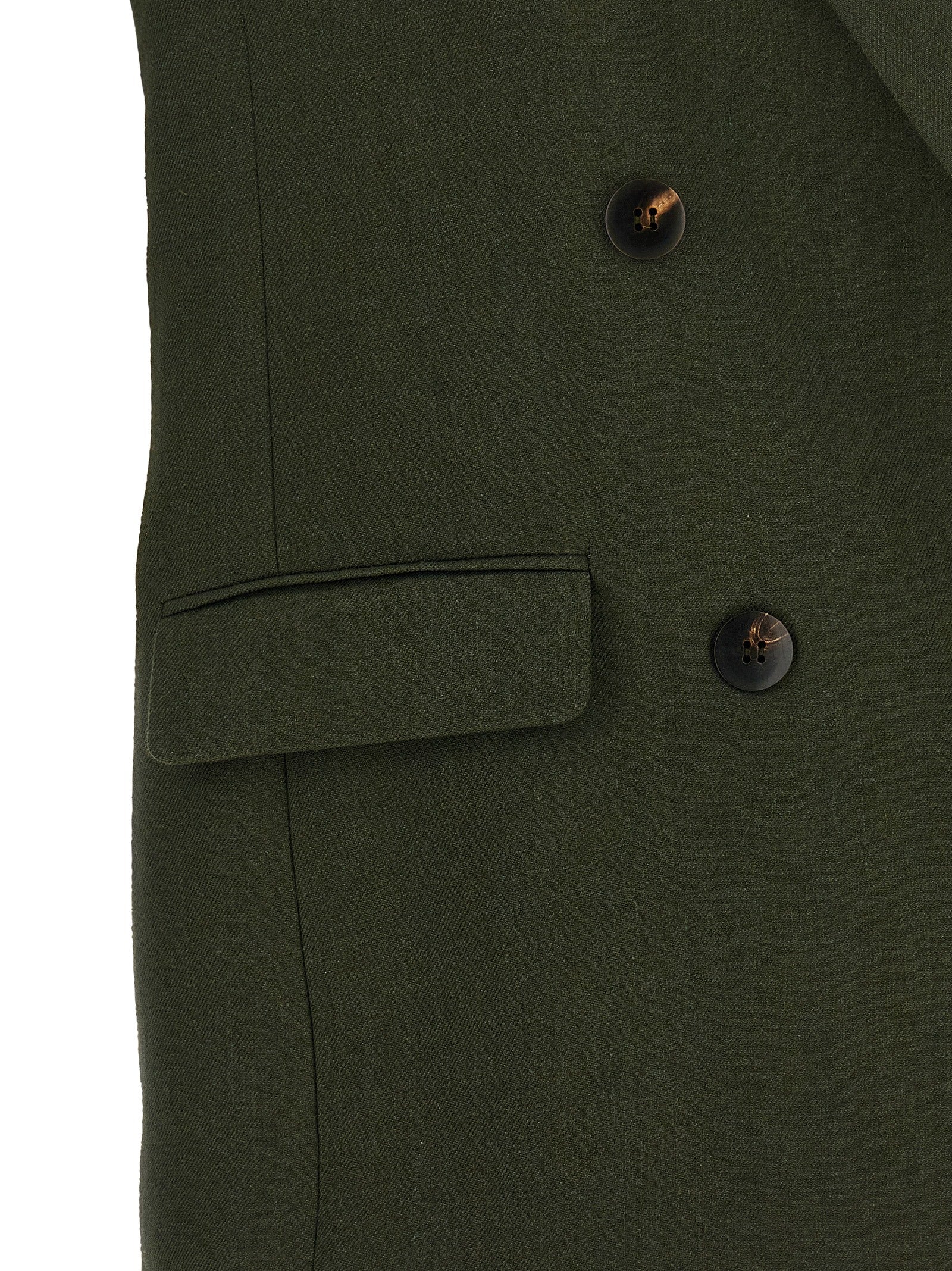 Max Mara Bicolor Linen Sleeveless Jacket