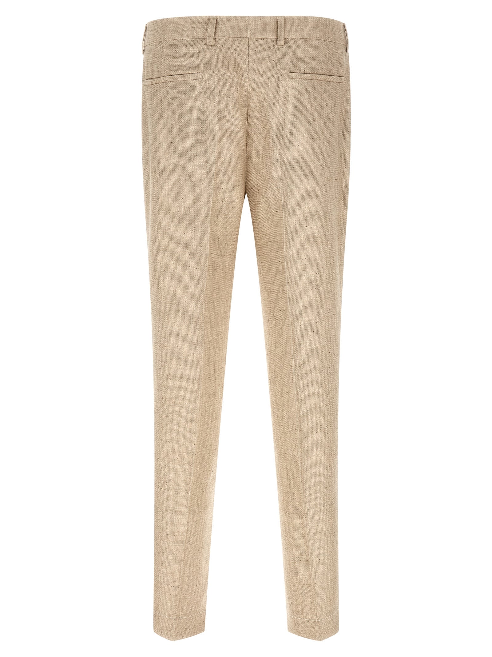 Brunello Cucinelli Beige Silk Two-Piece Suit
