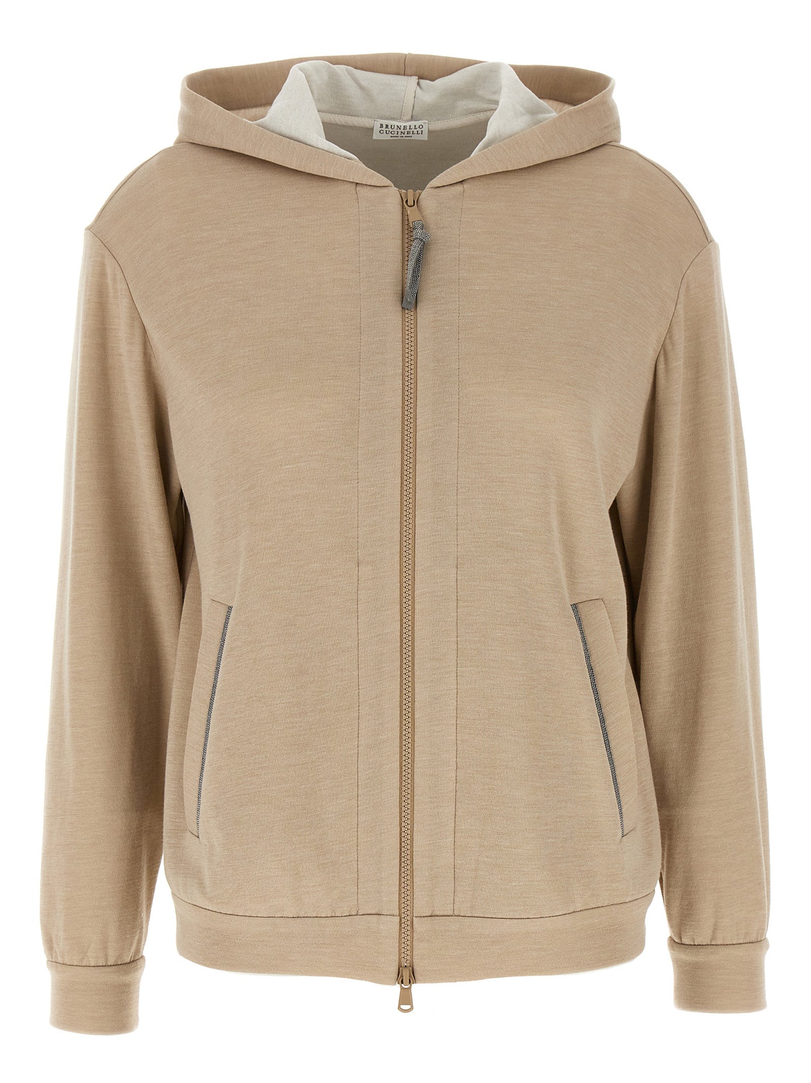 Brunello Cucinelli Beige Cotton Cardigan