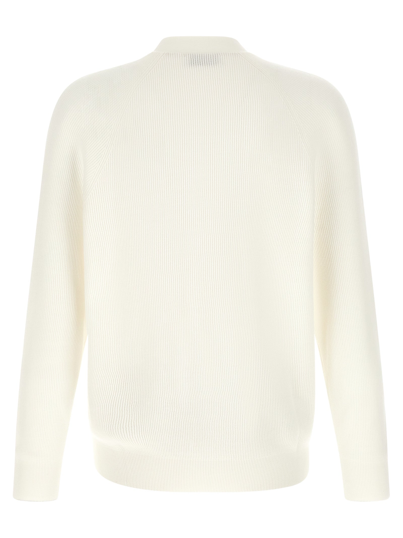 Brunello Cucinelli White Cotton Cardigan