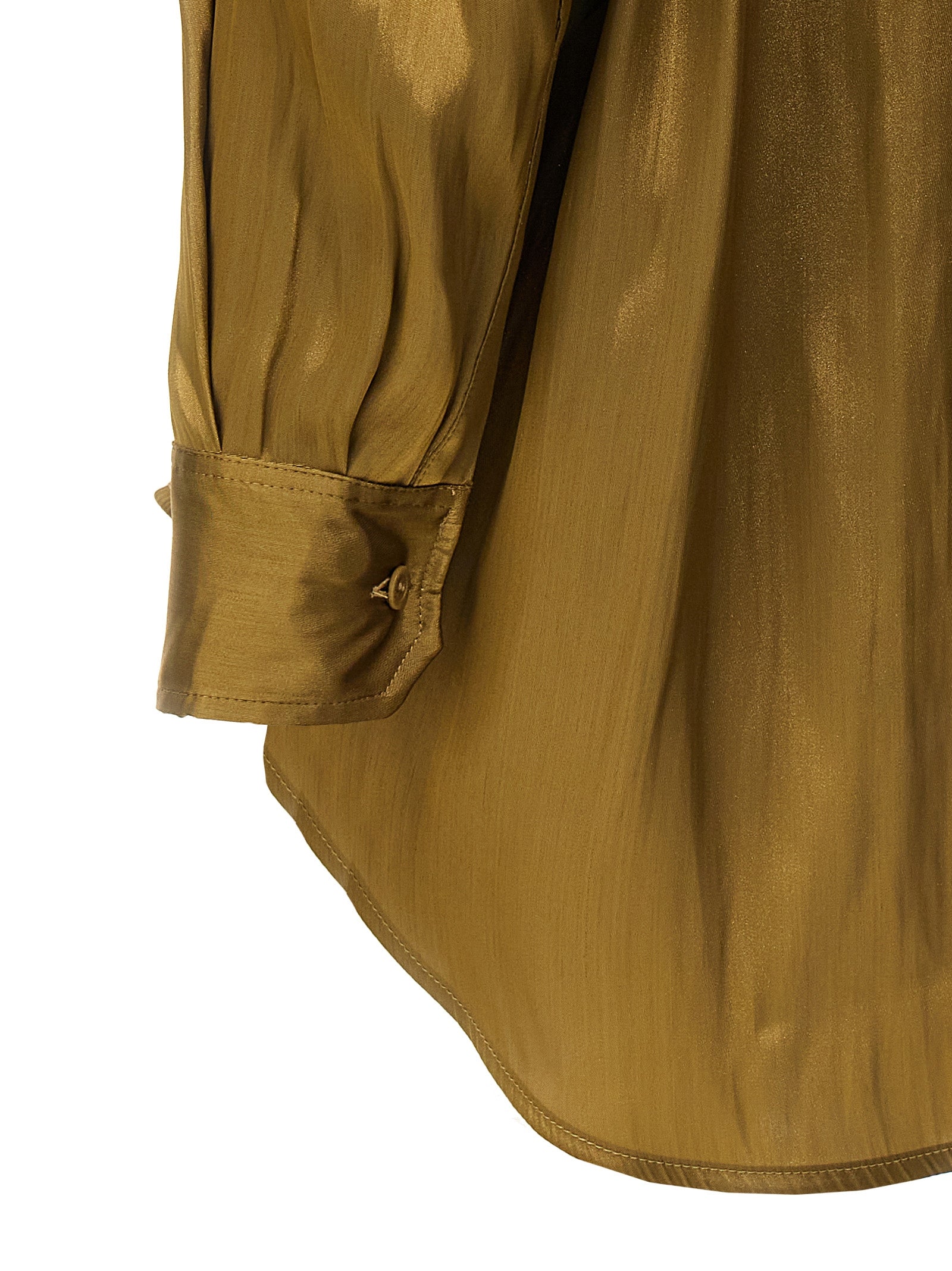 NUDE Gold Polyester Blouse