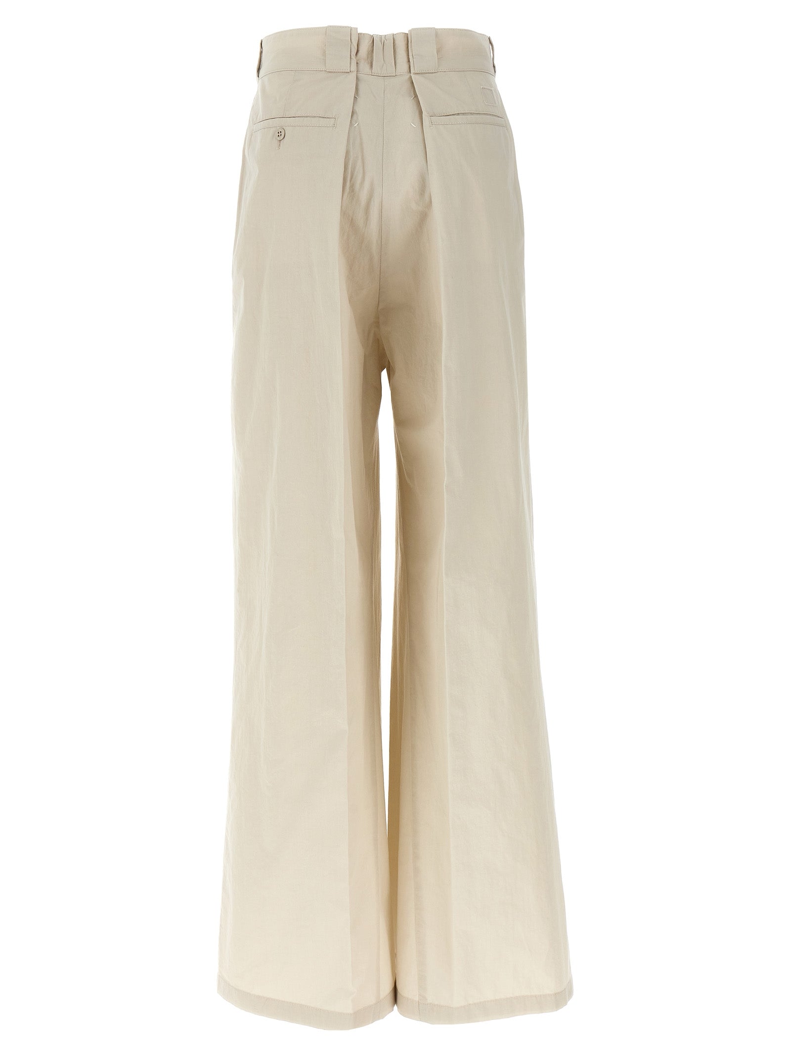 Maison Margiela Beige Cotton Casual Pants