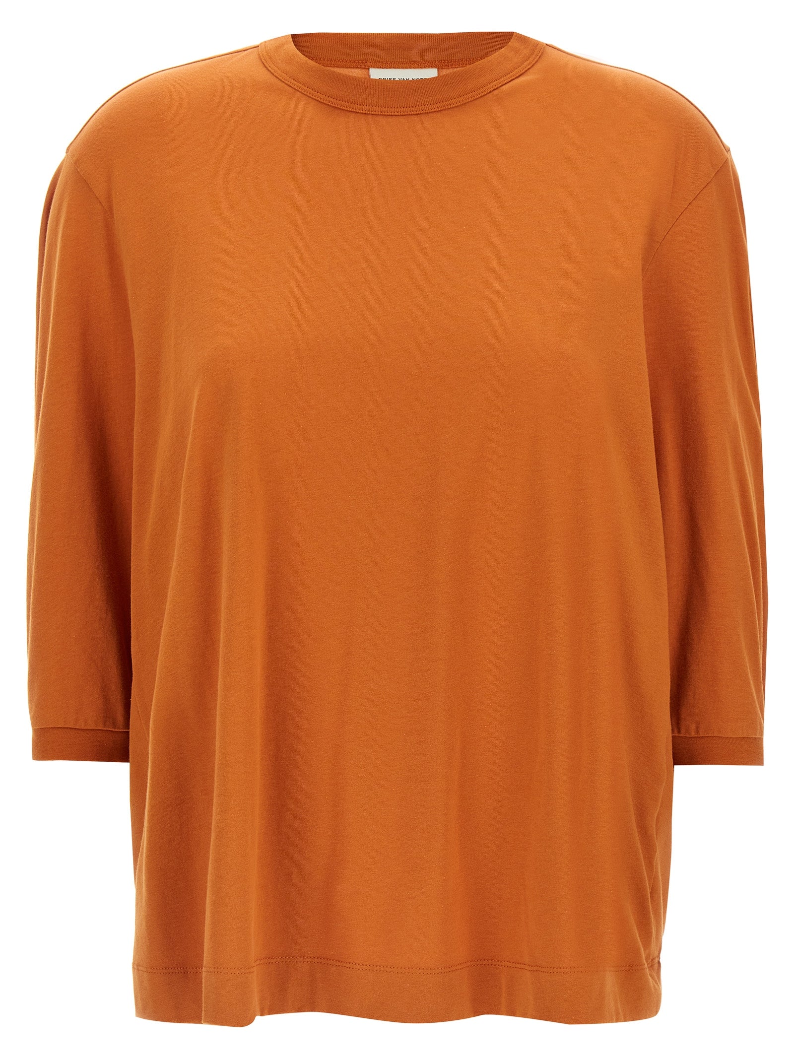 Dries Van Noten Orange Cotton T-Shirt