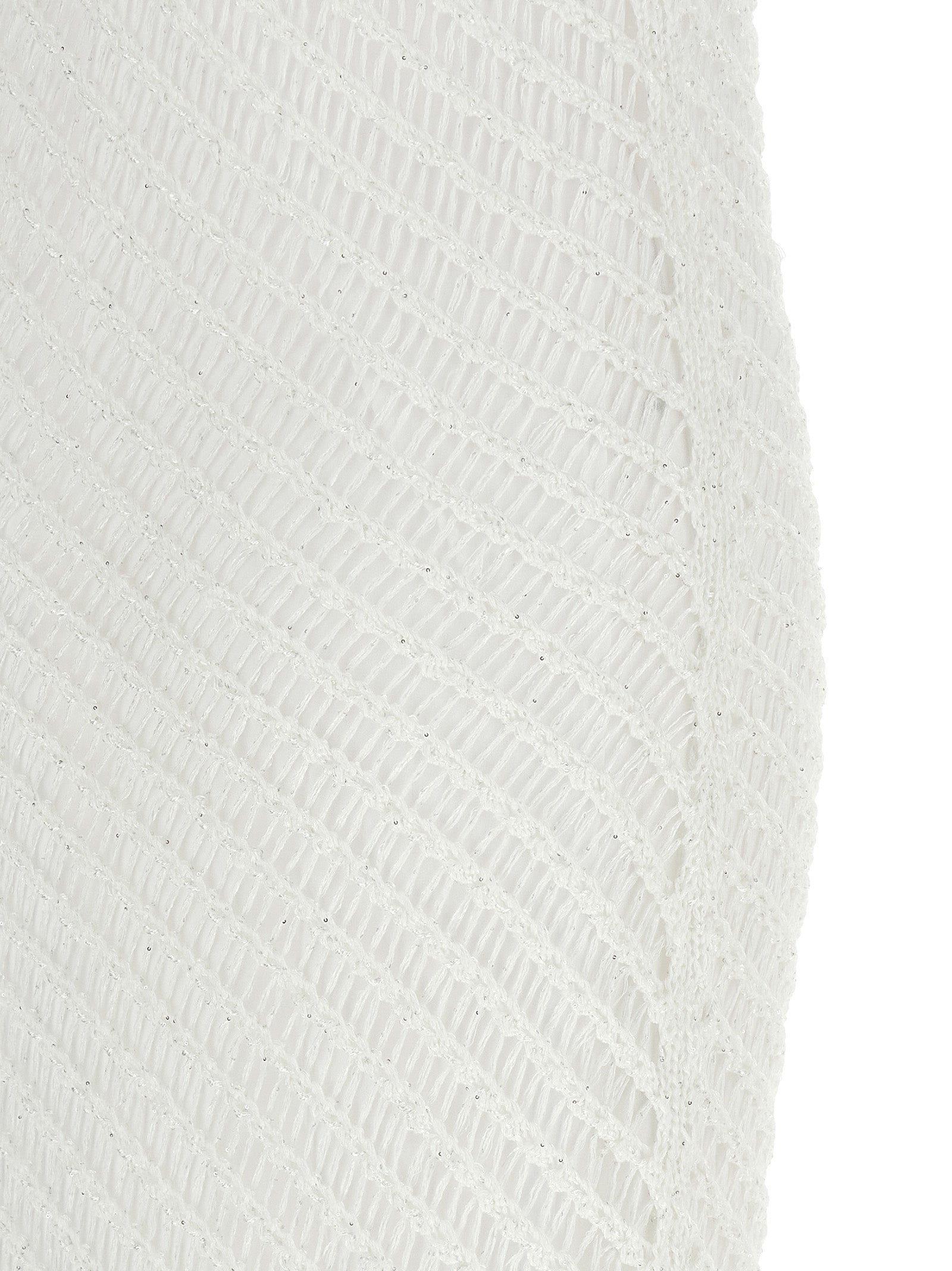 PINKO White Polyester Long Dress