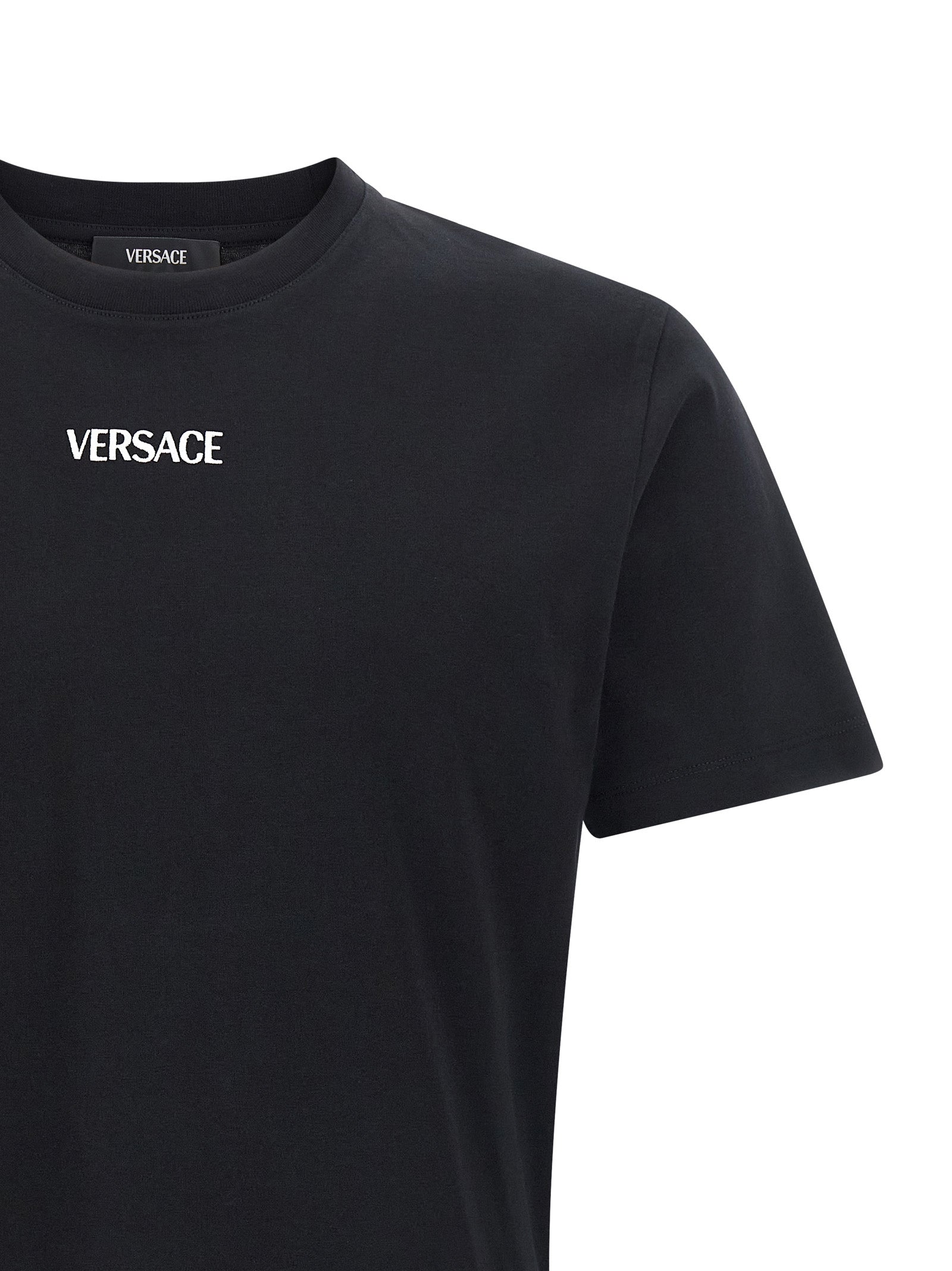 Versace Black Cotton T-Shirt
