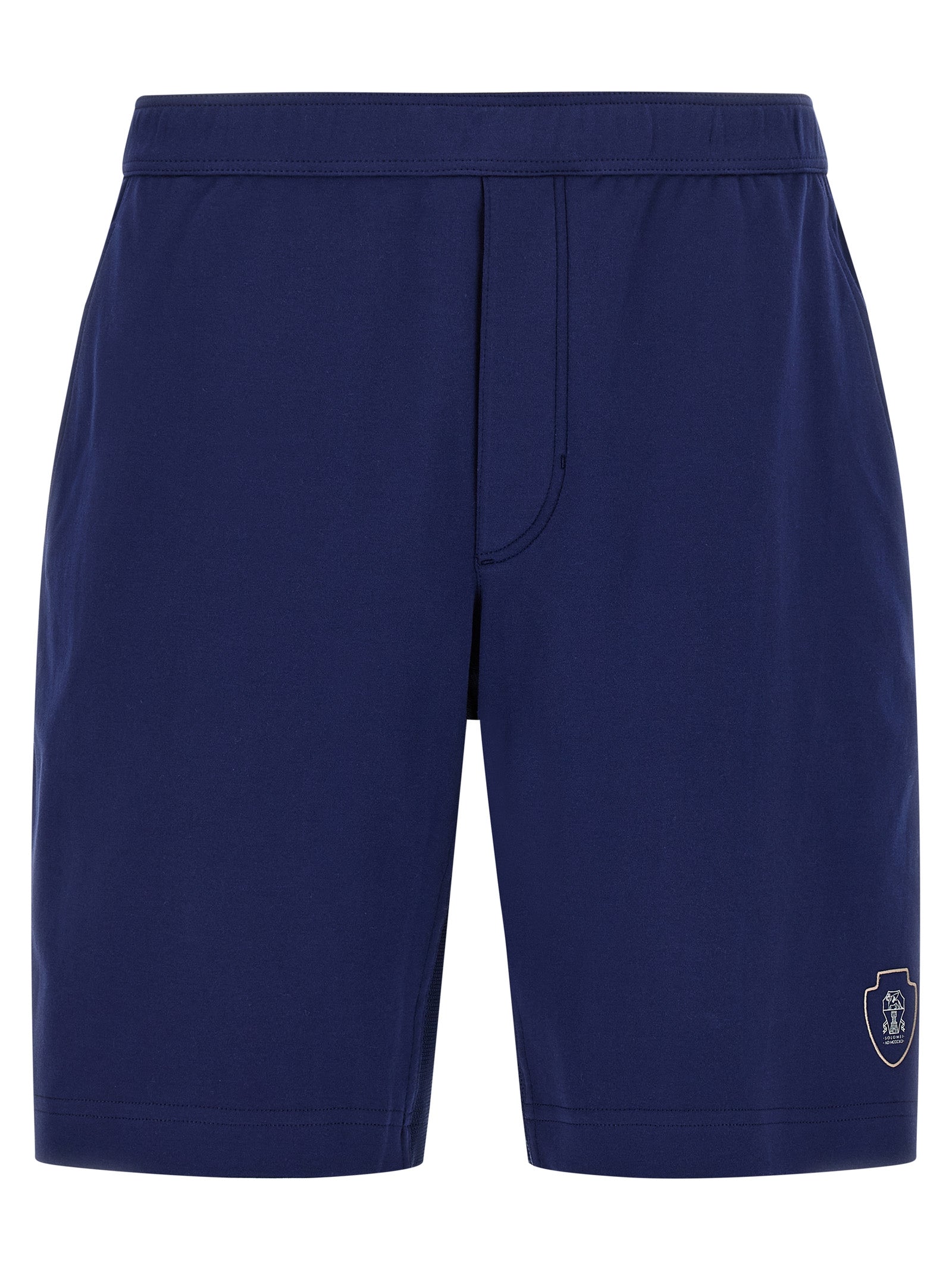 Brunello Cucinelli Blue Cotton Bermuda Shorts