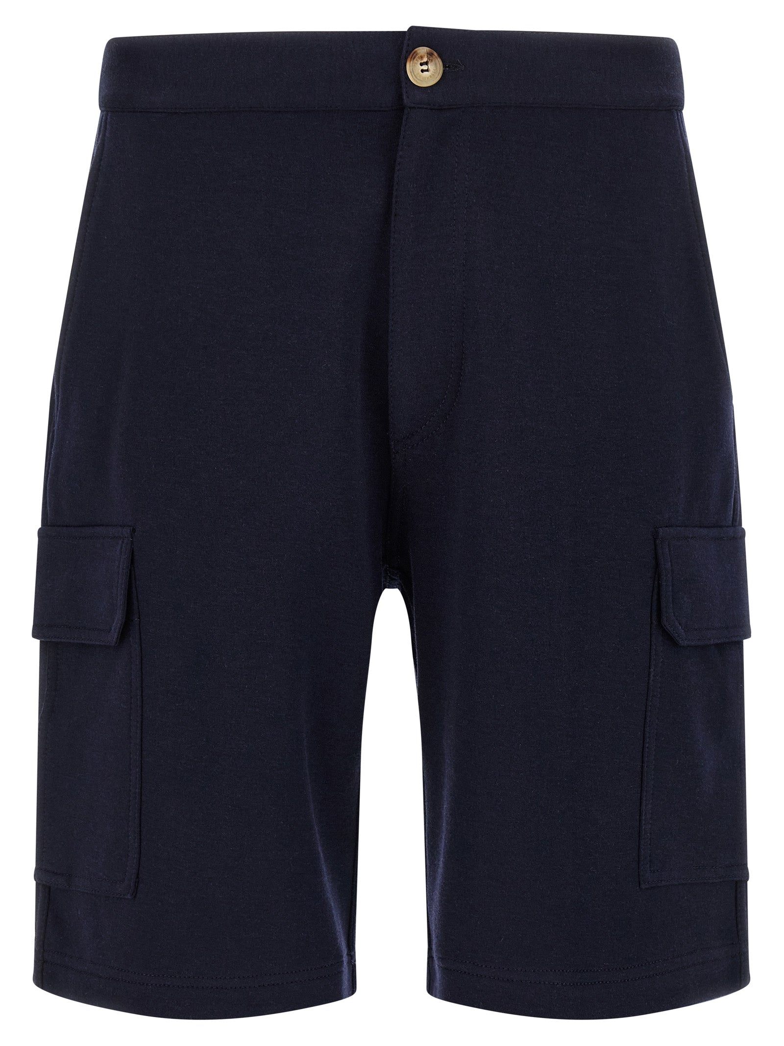 Brunello Cucinelli Blue Cotton Bermuda Shorts