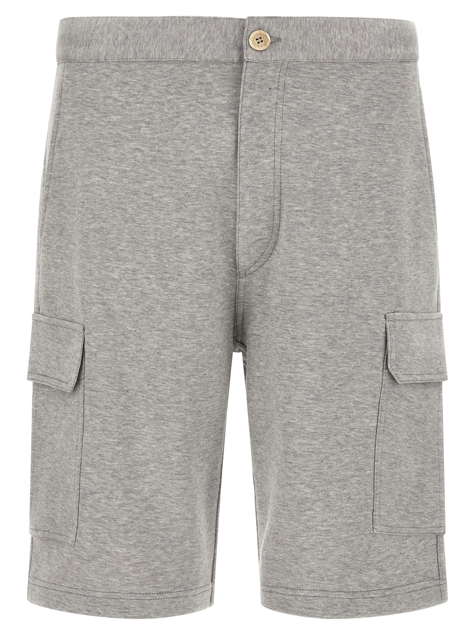 Brunello Cucinelli Gray Cotton Bermuda Shorts