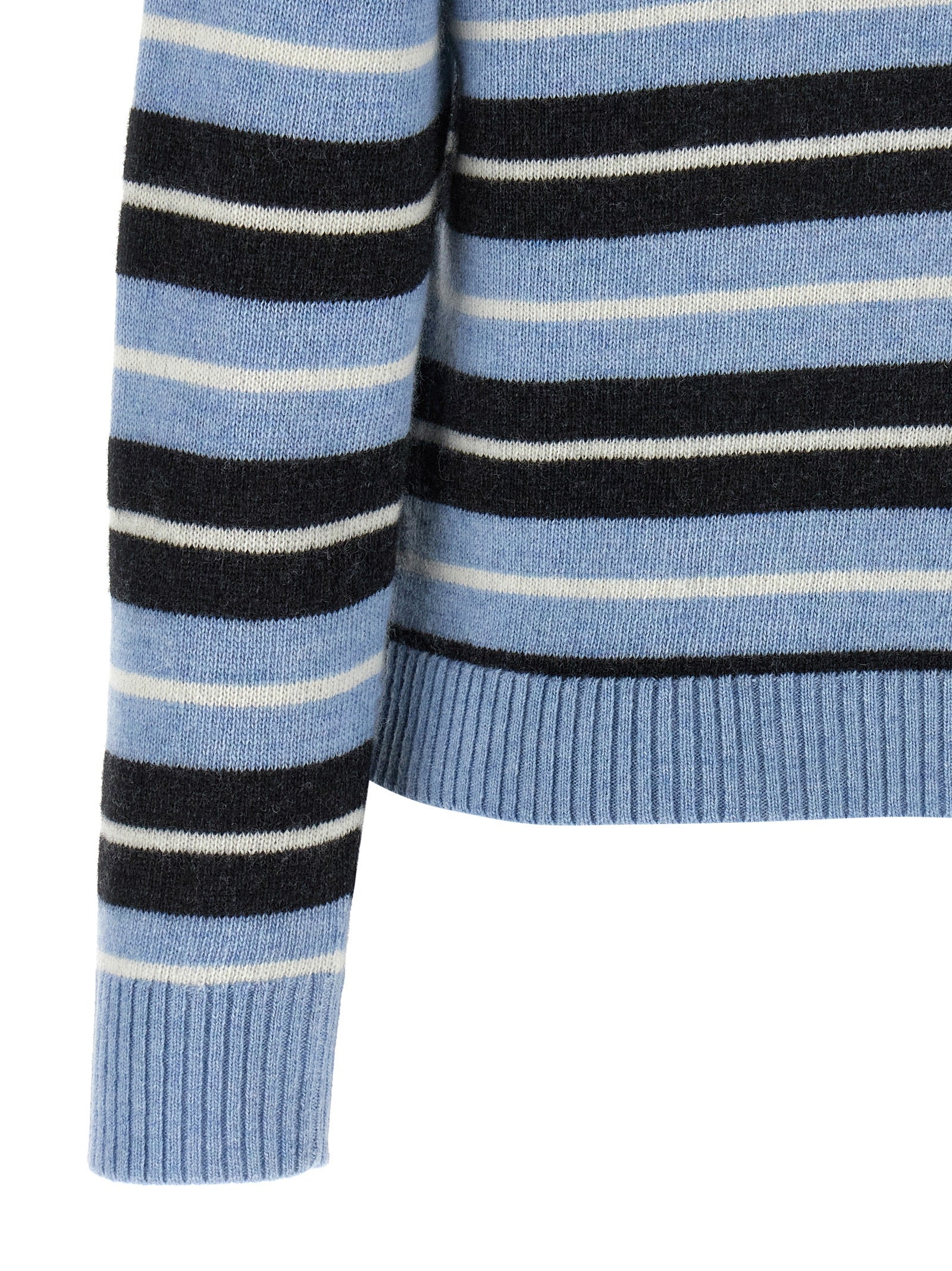 Ganni Blue Wool Cardigan